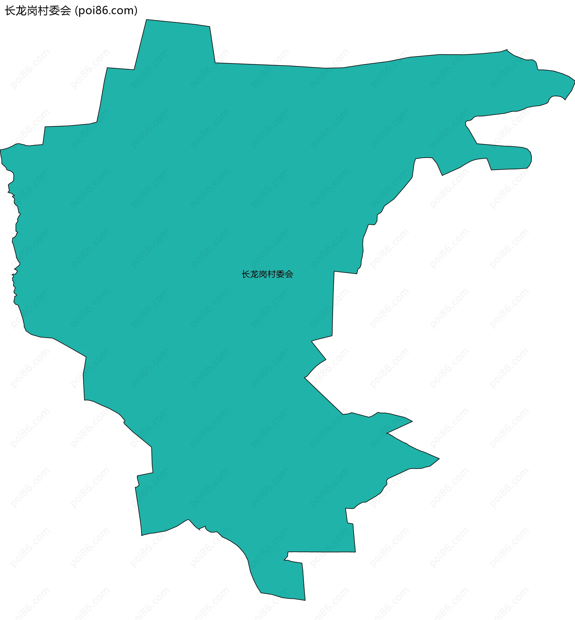 长龙岗村委会边界地图