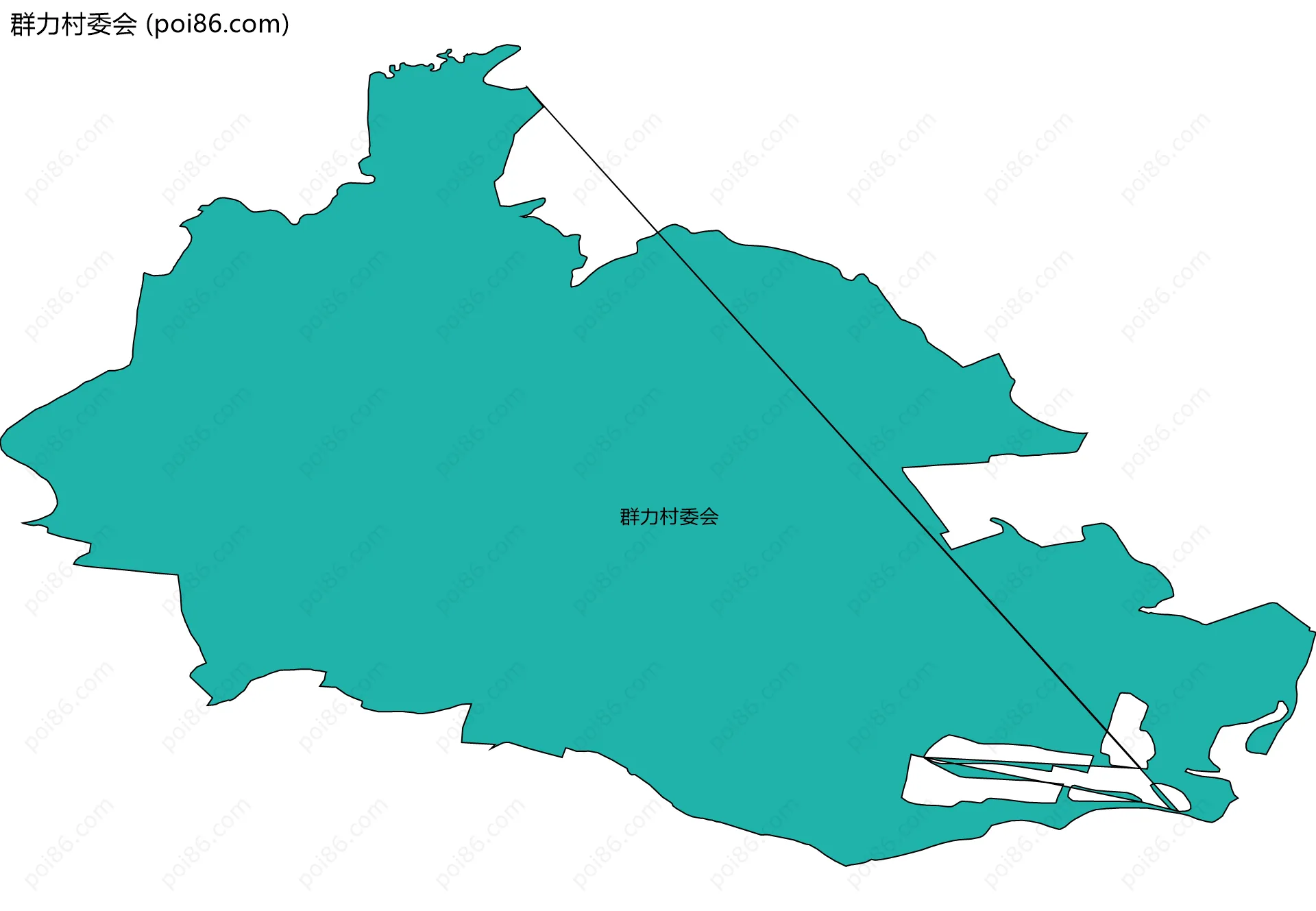 群力村委会边界地图