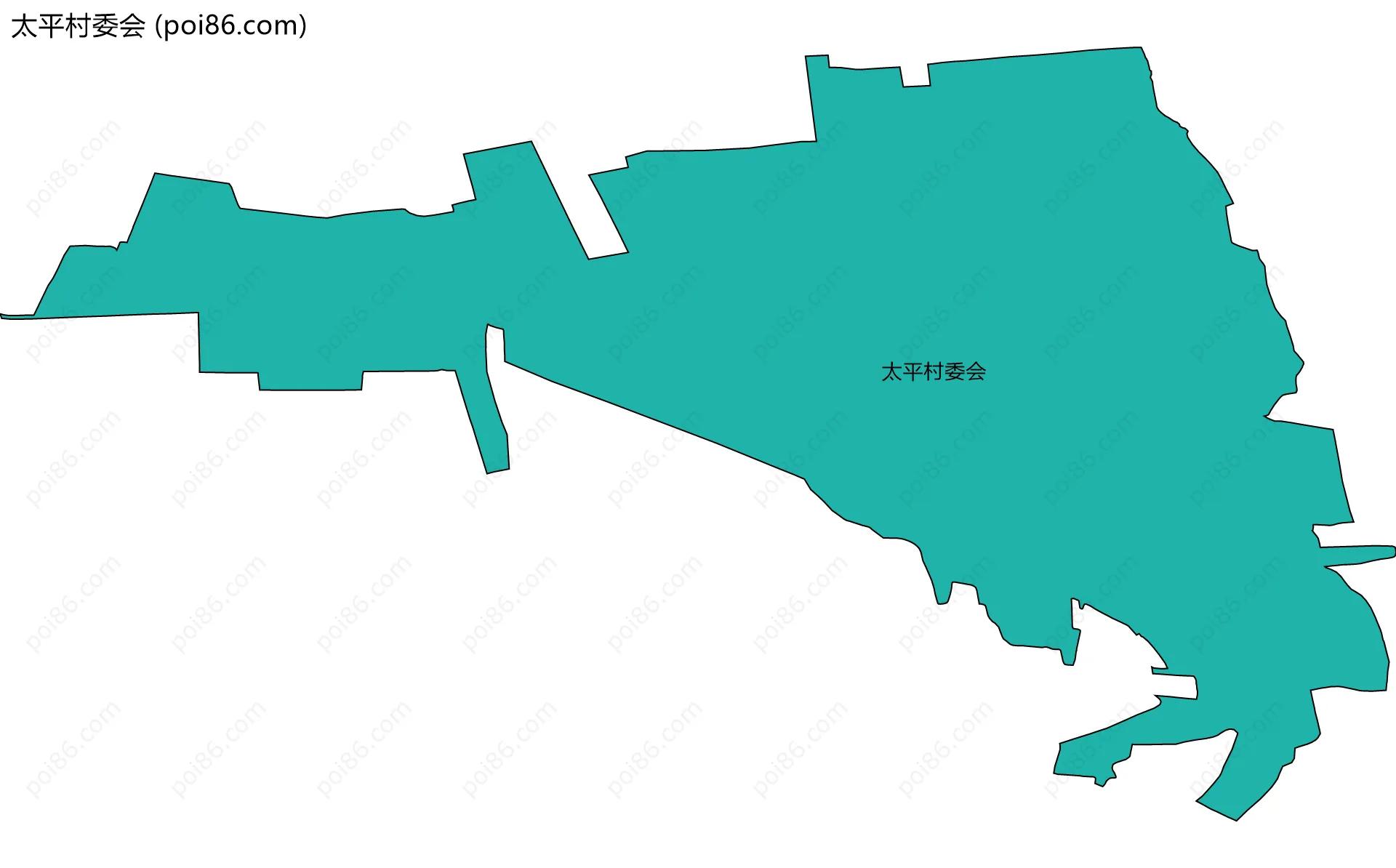 太平村委会边界地图