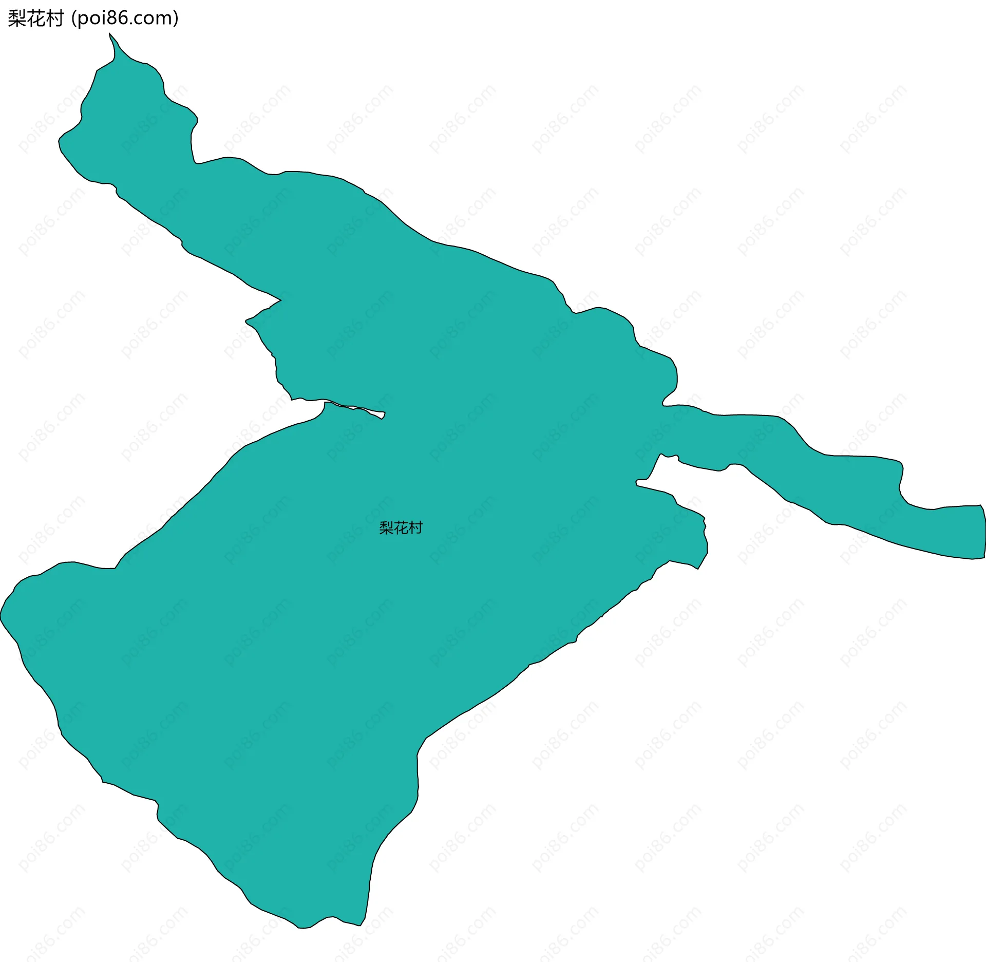 梨花村边界地图
