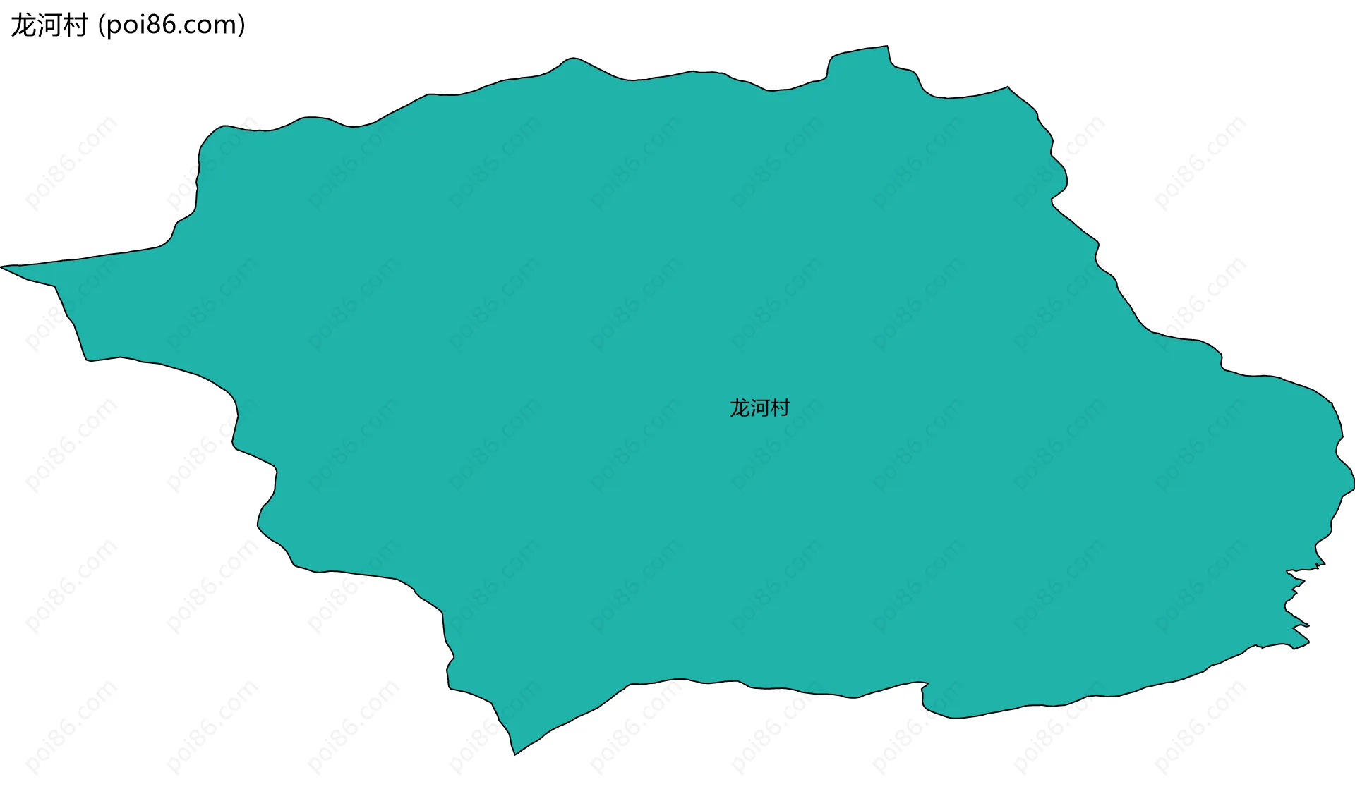 龙河村边界地图