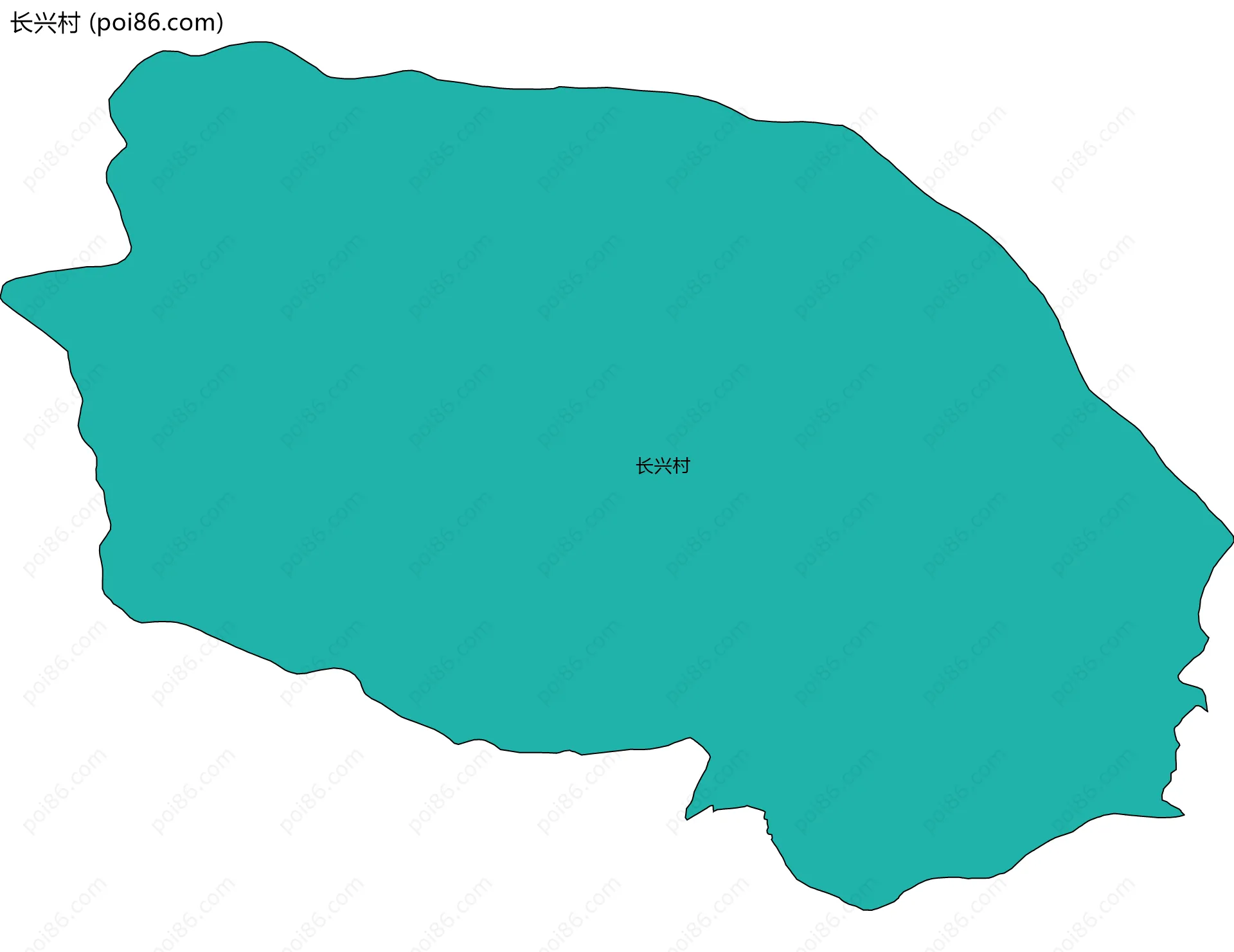 长兴村边界地图