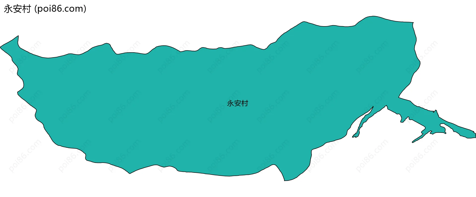 永安村边界地图