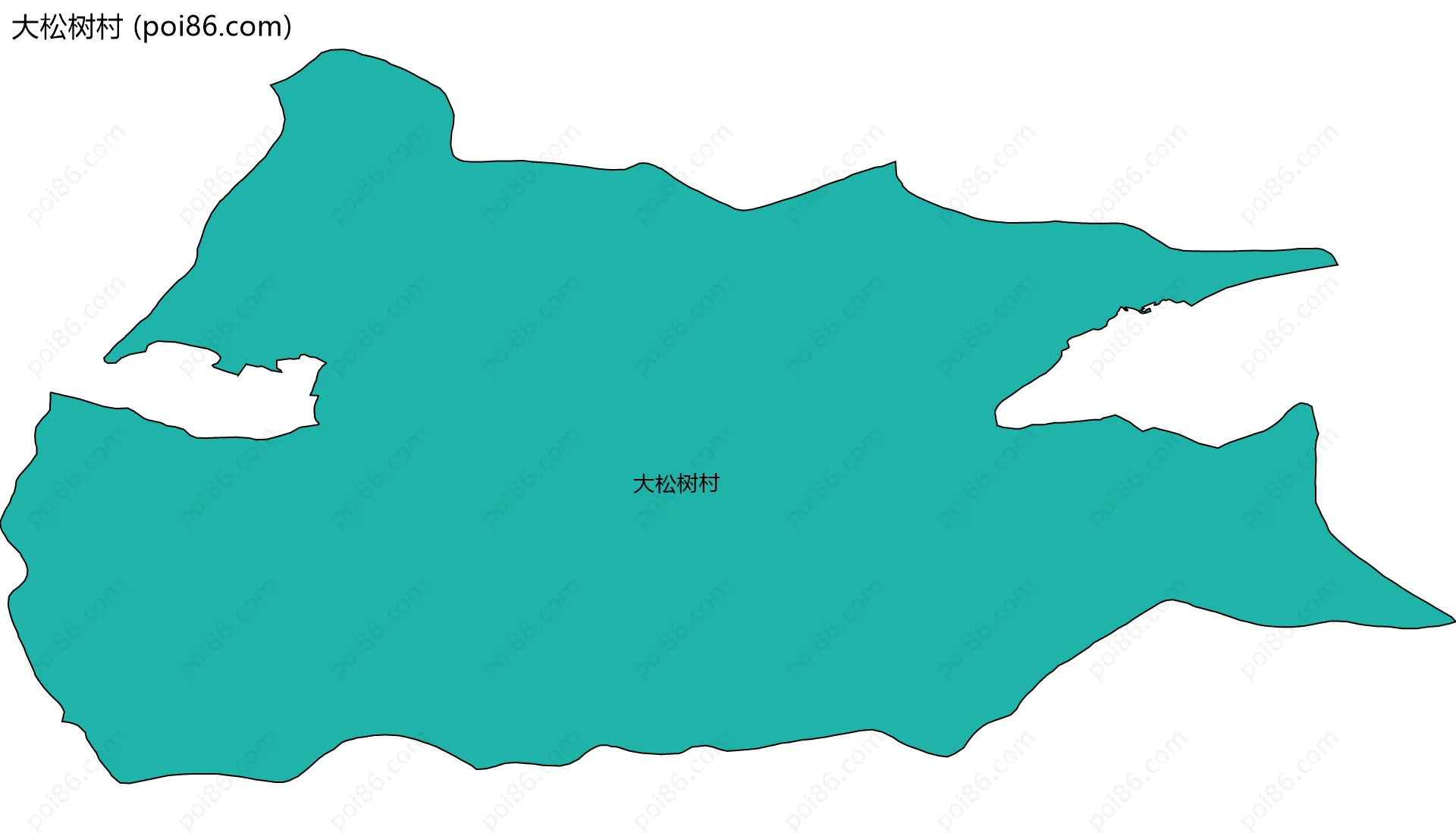 大松树村边界地图