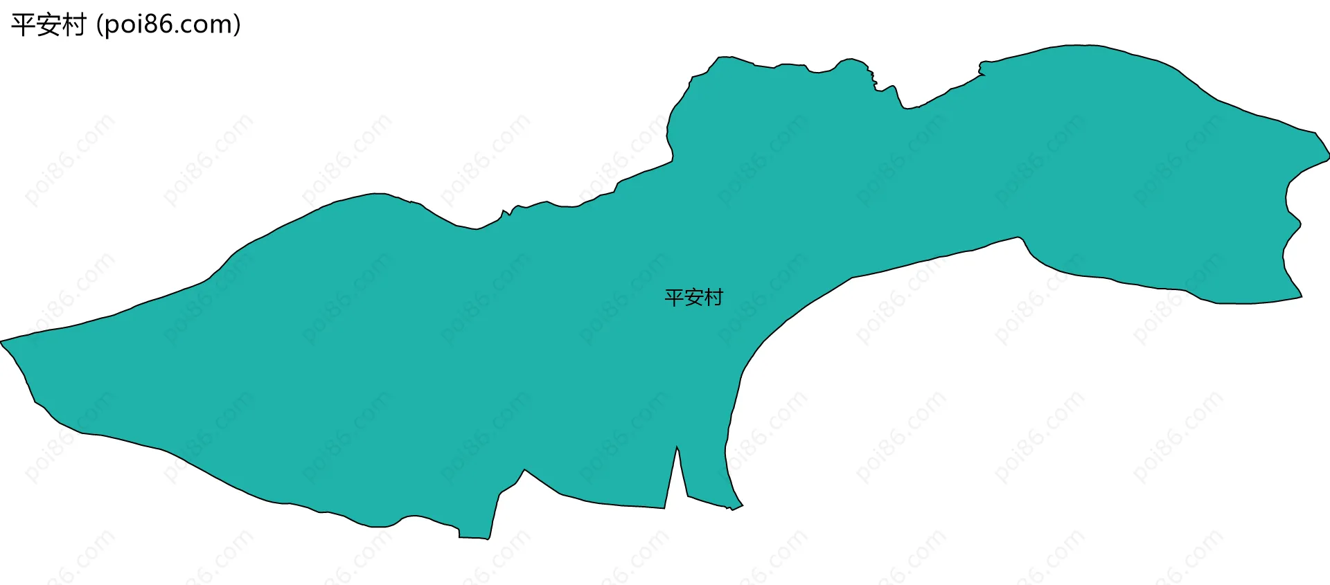 平安村边界地图