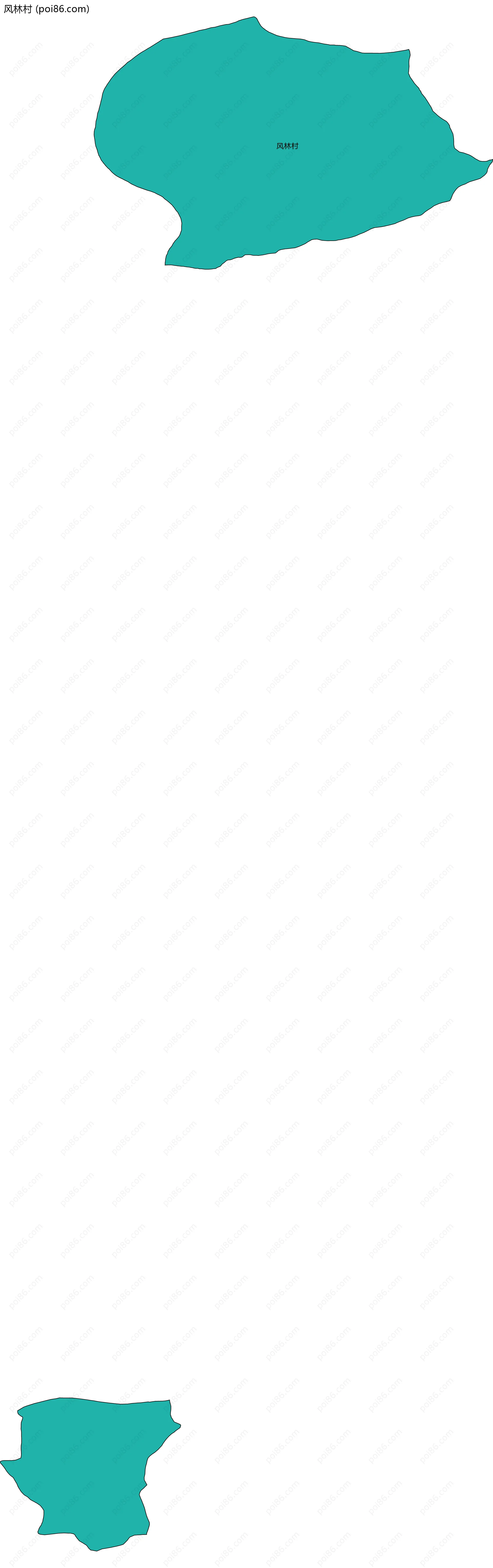 风林村边界地图