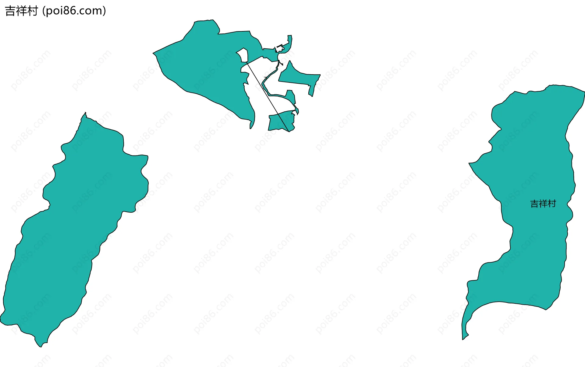 吉祥村边界地图