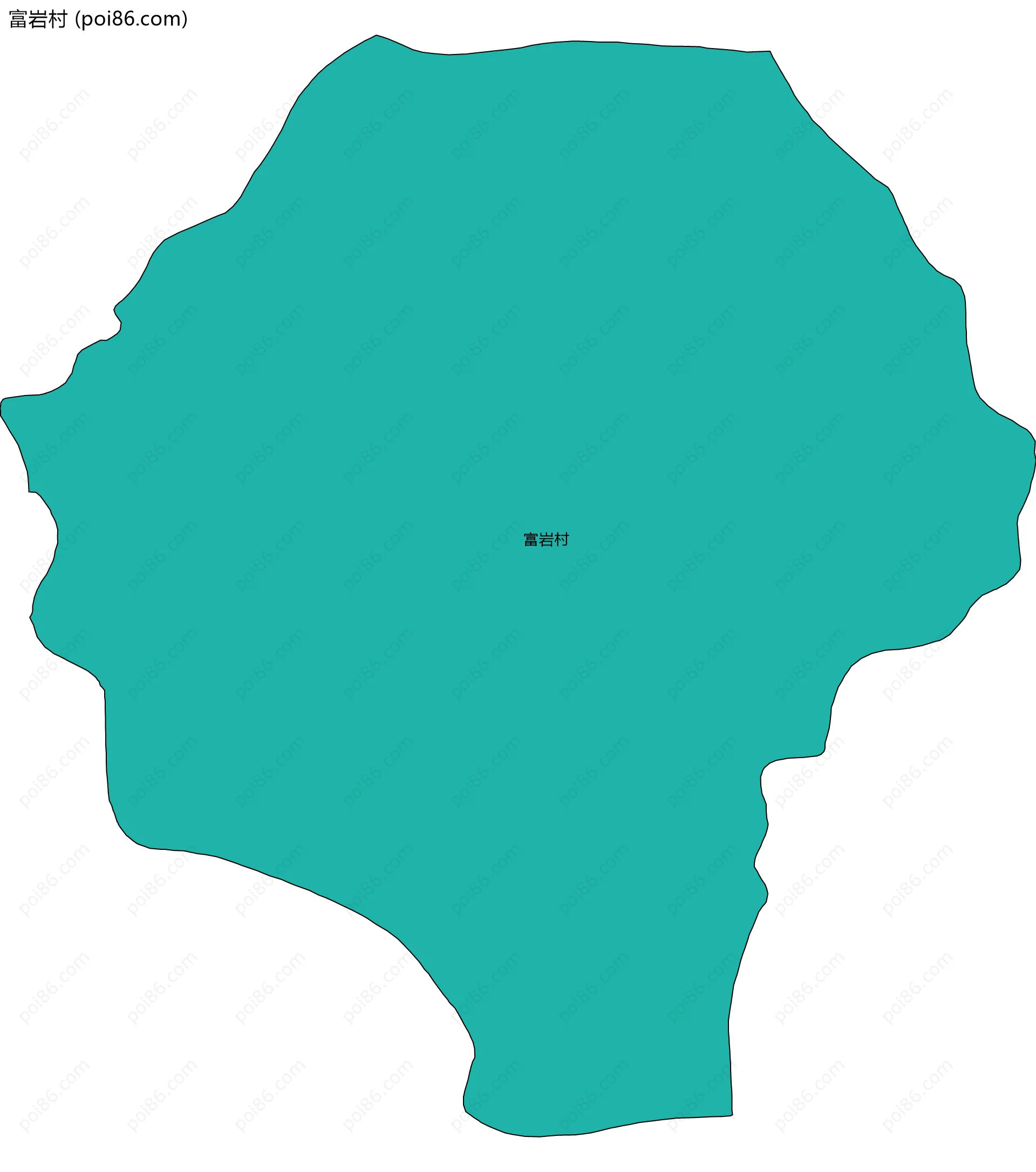富岩村边界地图