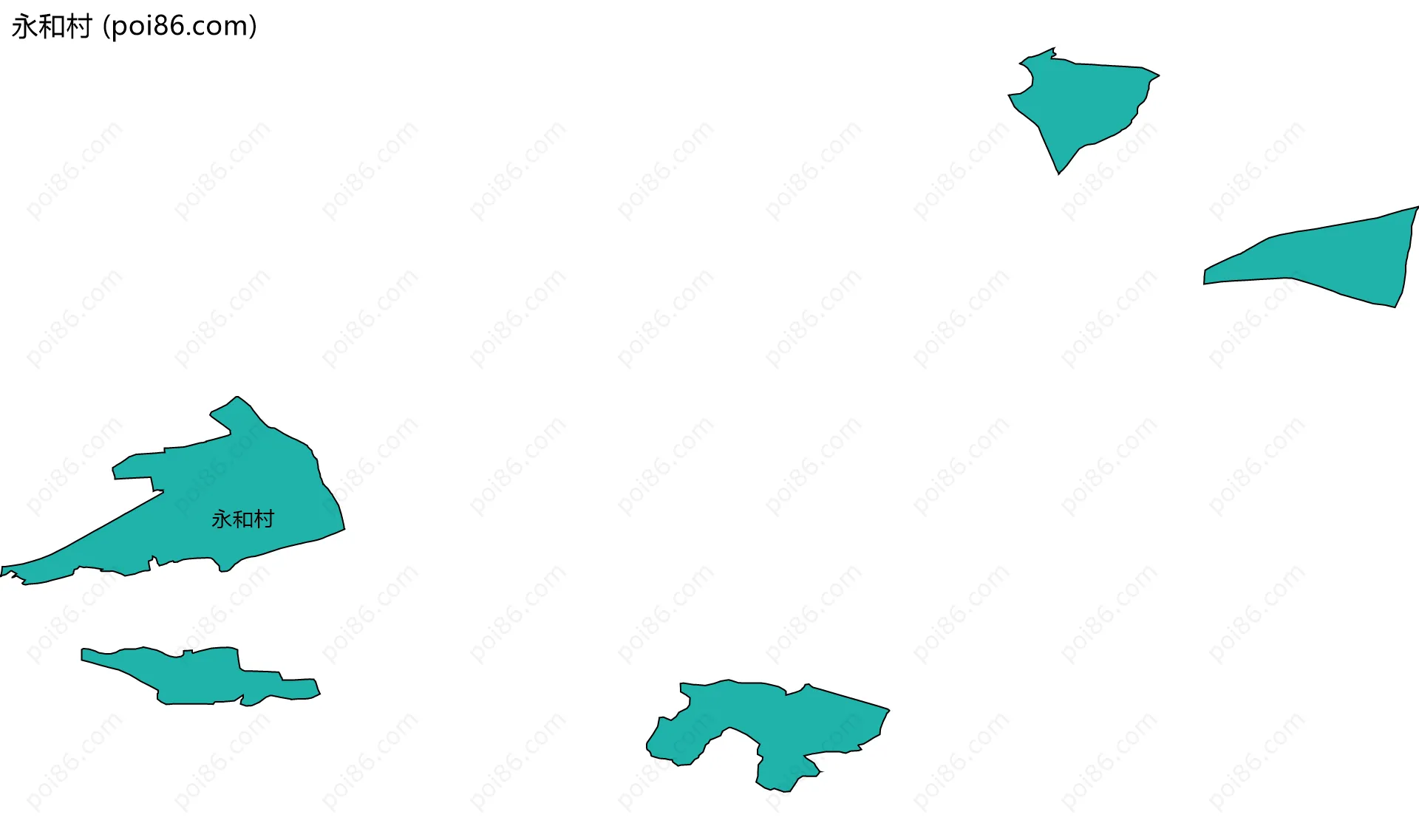 永和村边界地图