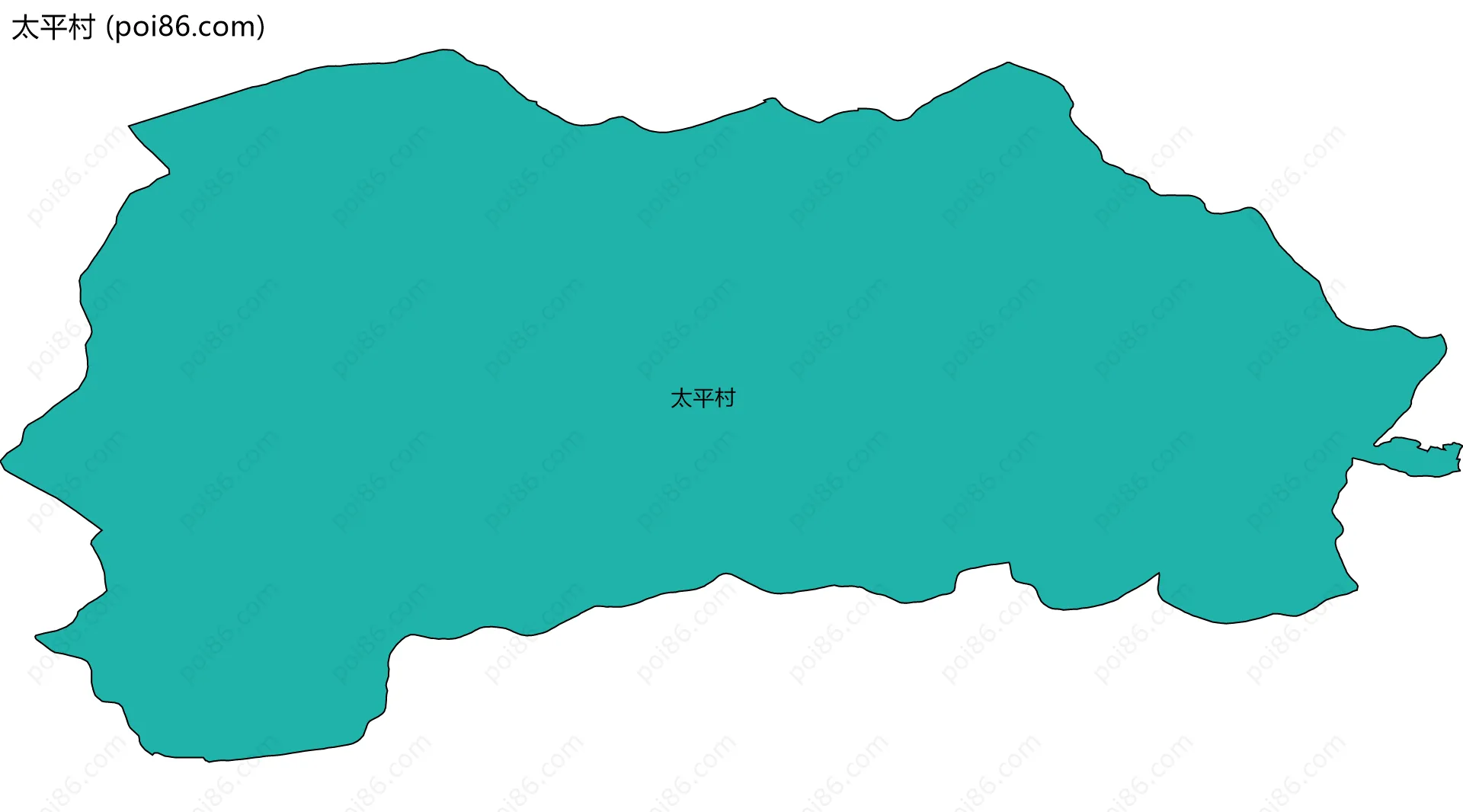 太平村边界地图