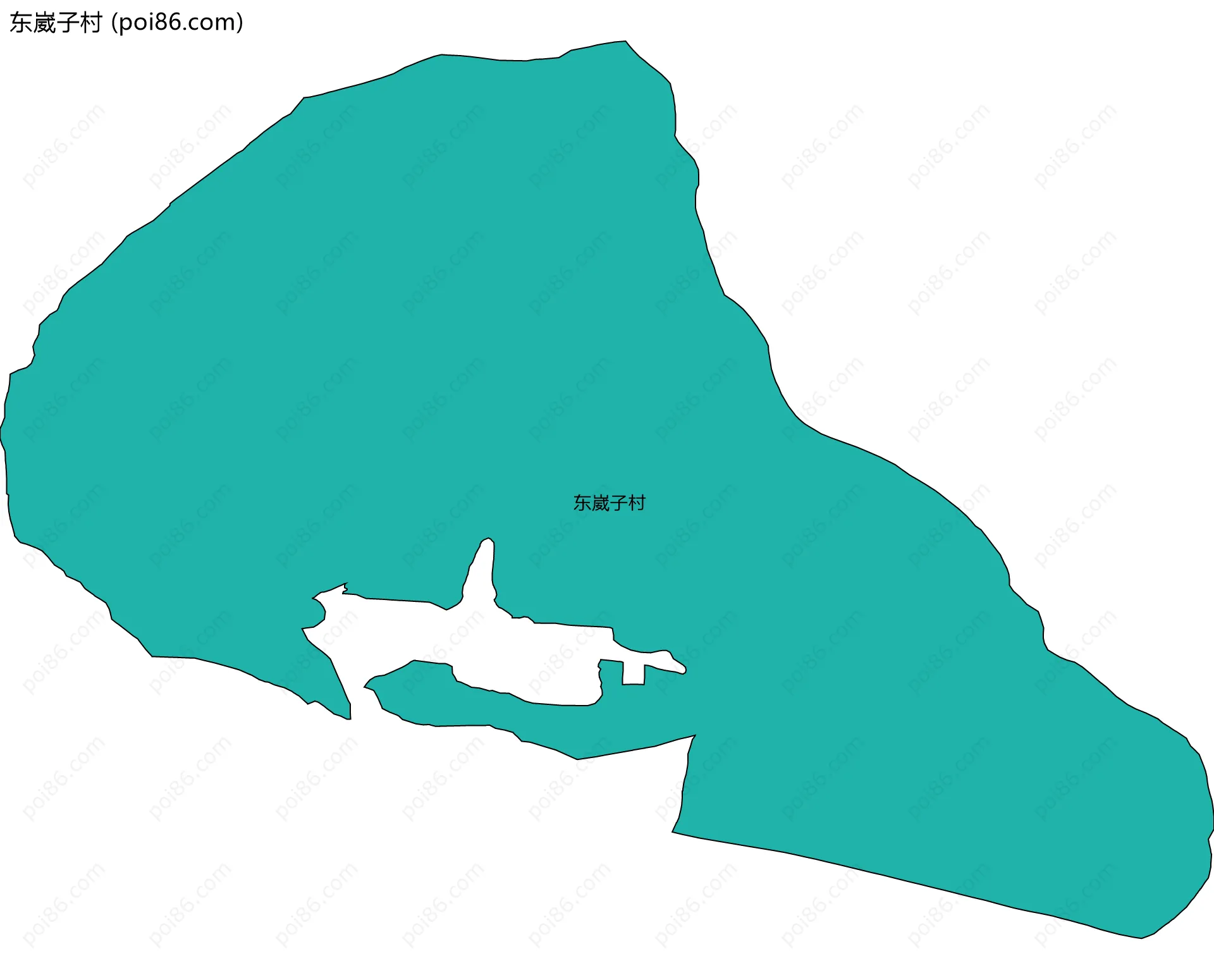东崴子村边界地图