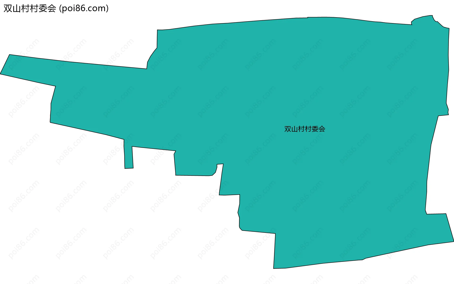 双山村村委会边界地图