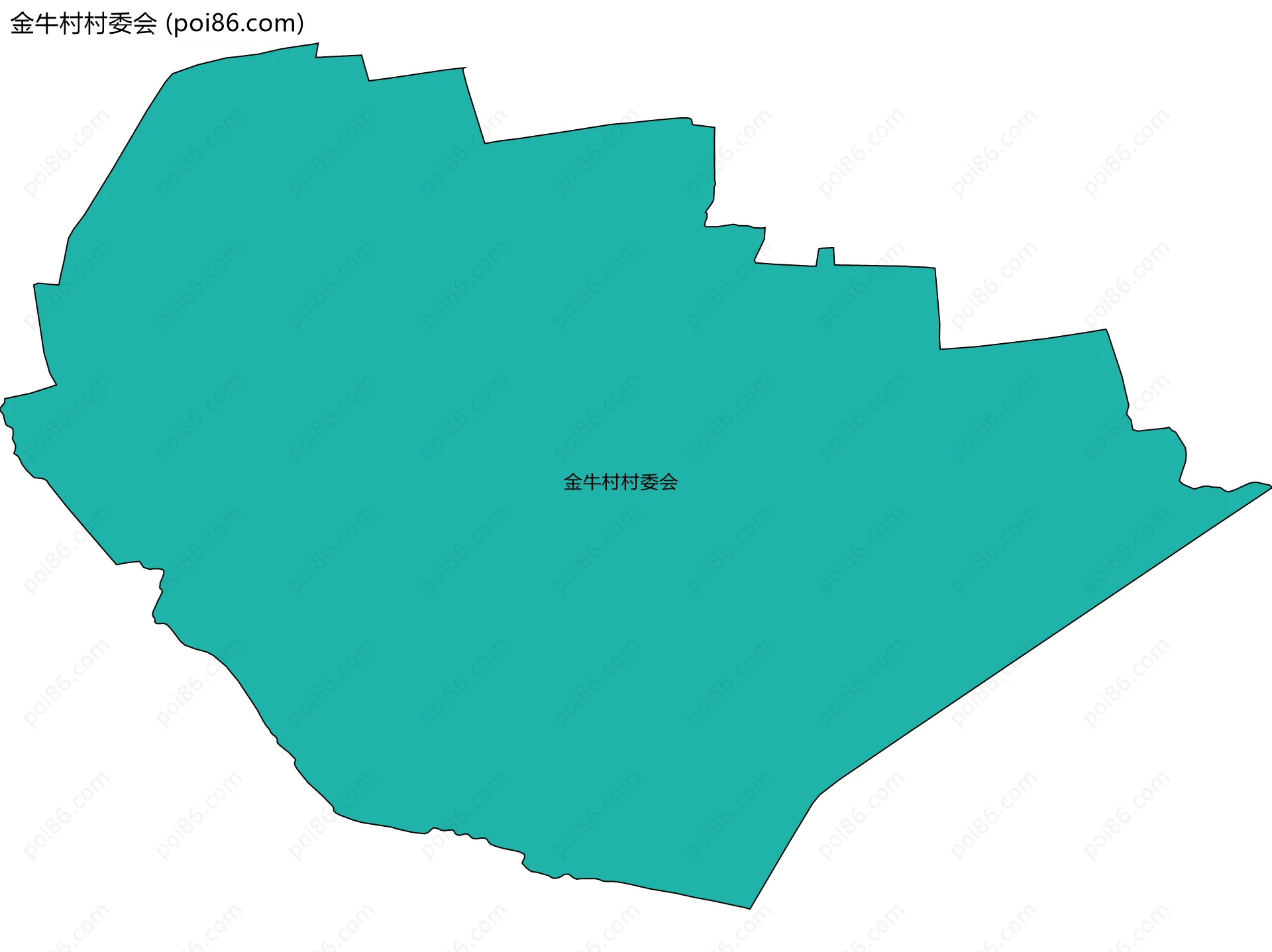 金牛村村委会边界地图