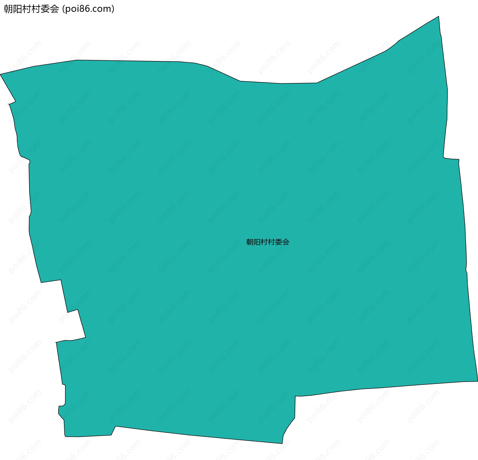 朝阳村村委会边界地图