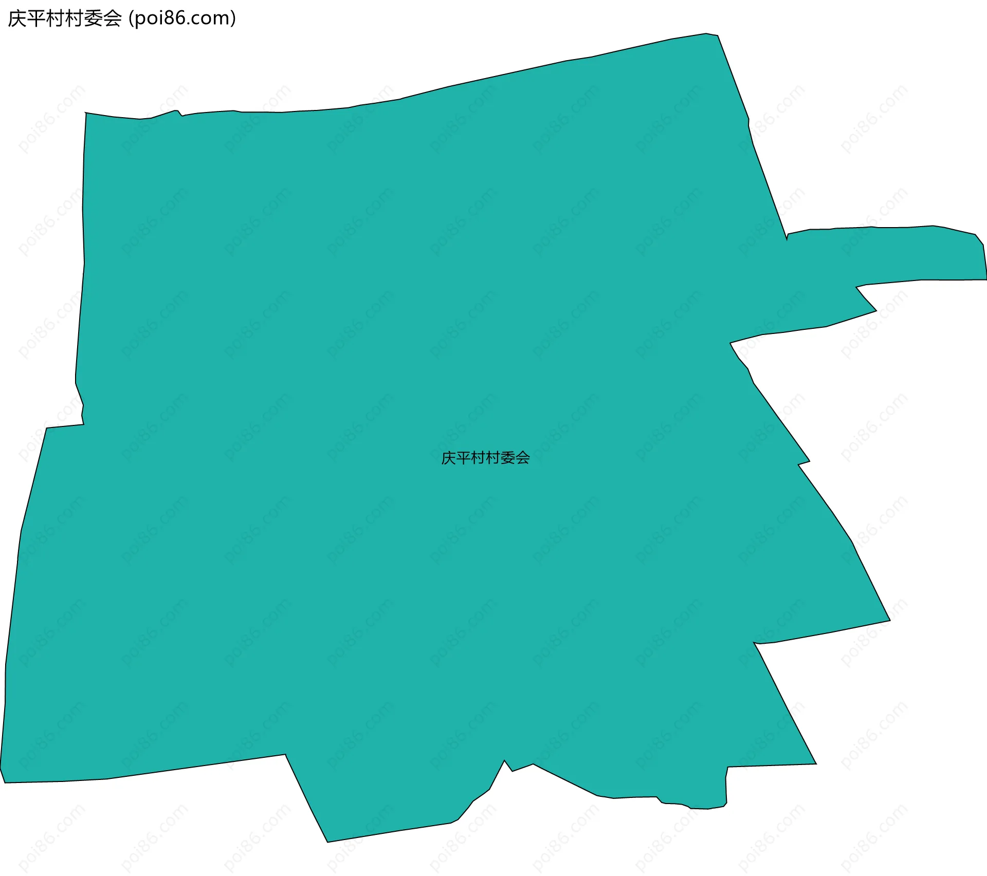 庆平村村委会边界地图