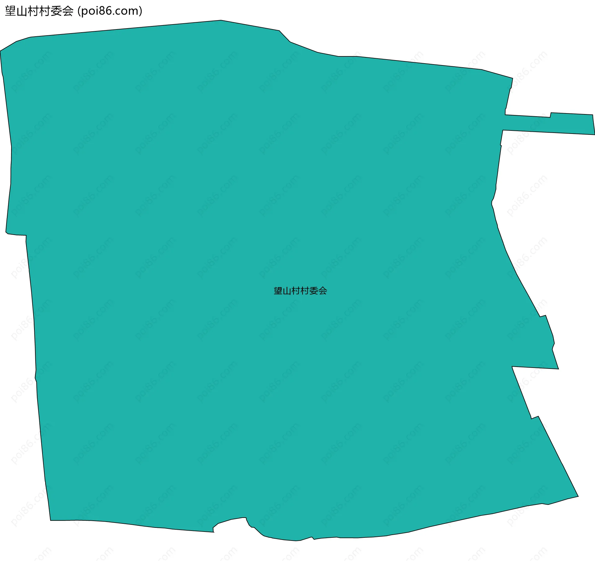 望山村村委会边界地图