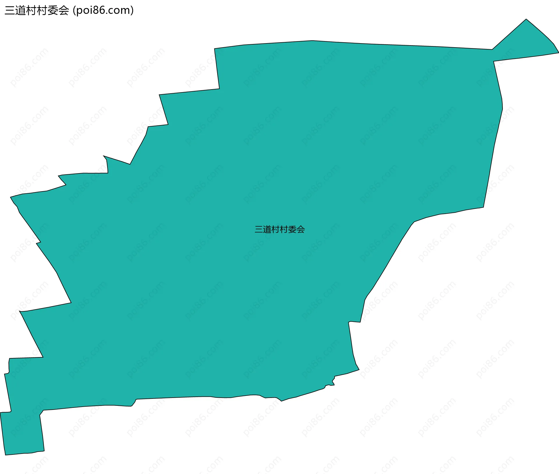 三道村村委会边界地图
