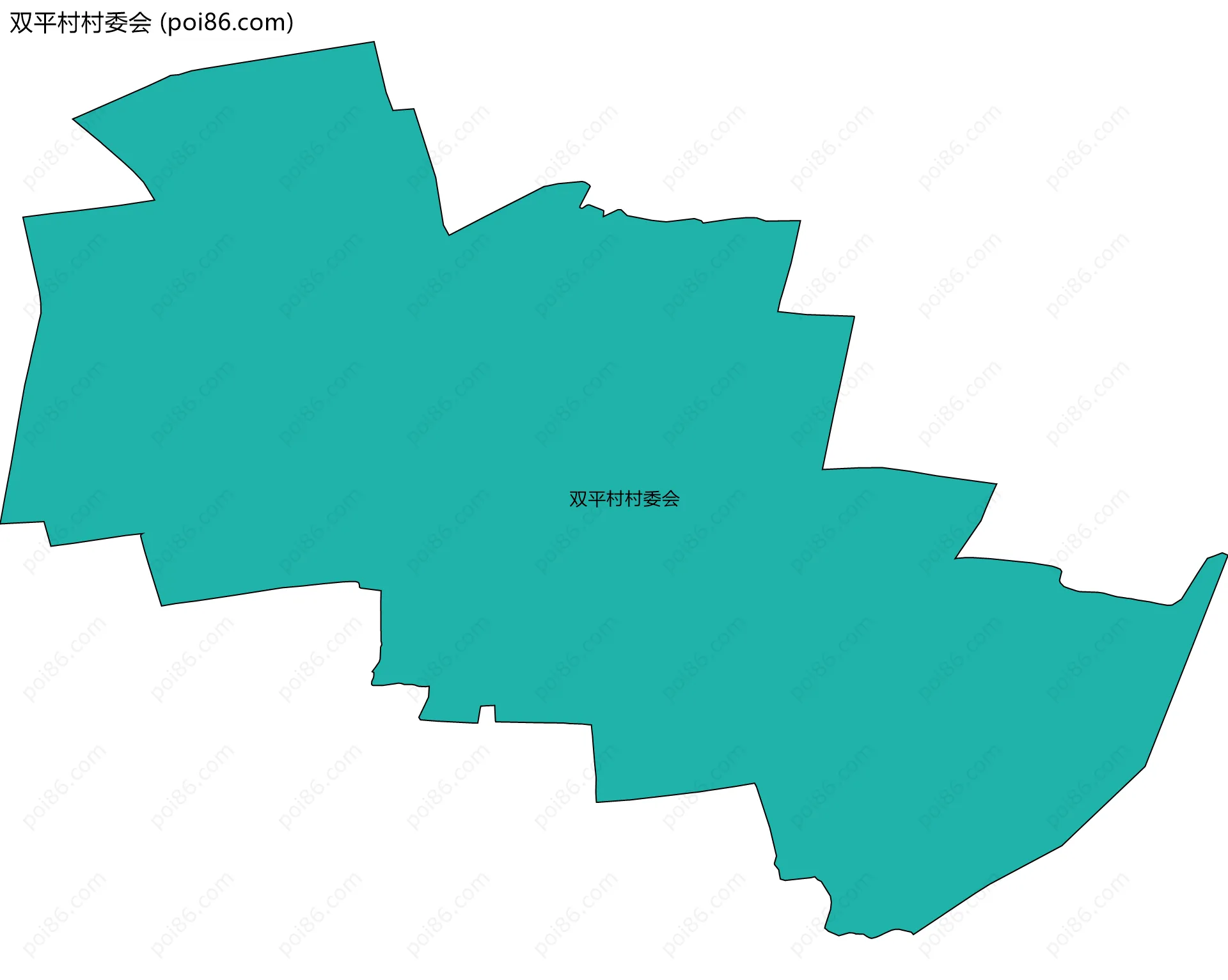 双平村村委会边界地图