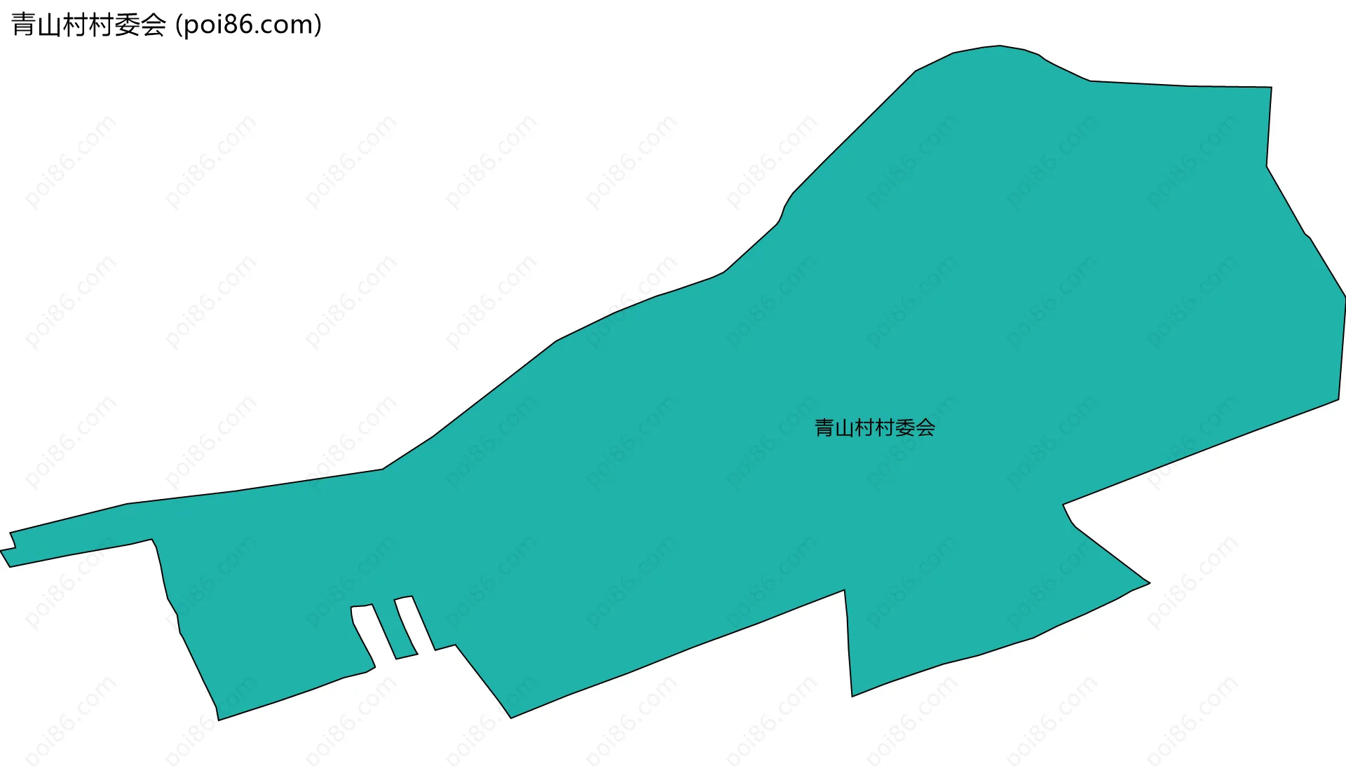 青山村村委会边界地图
