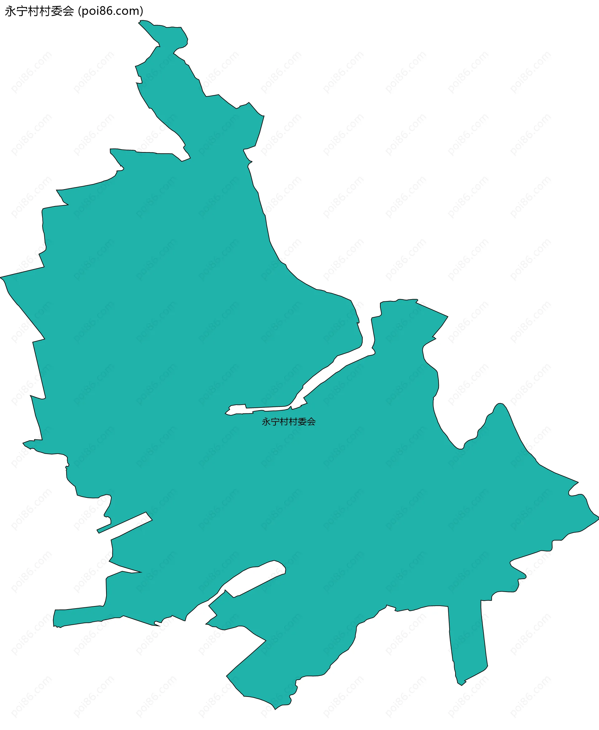 永宁村村委会边界地图