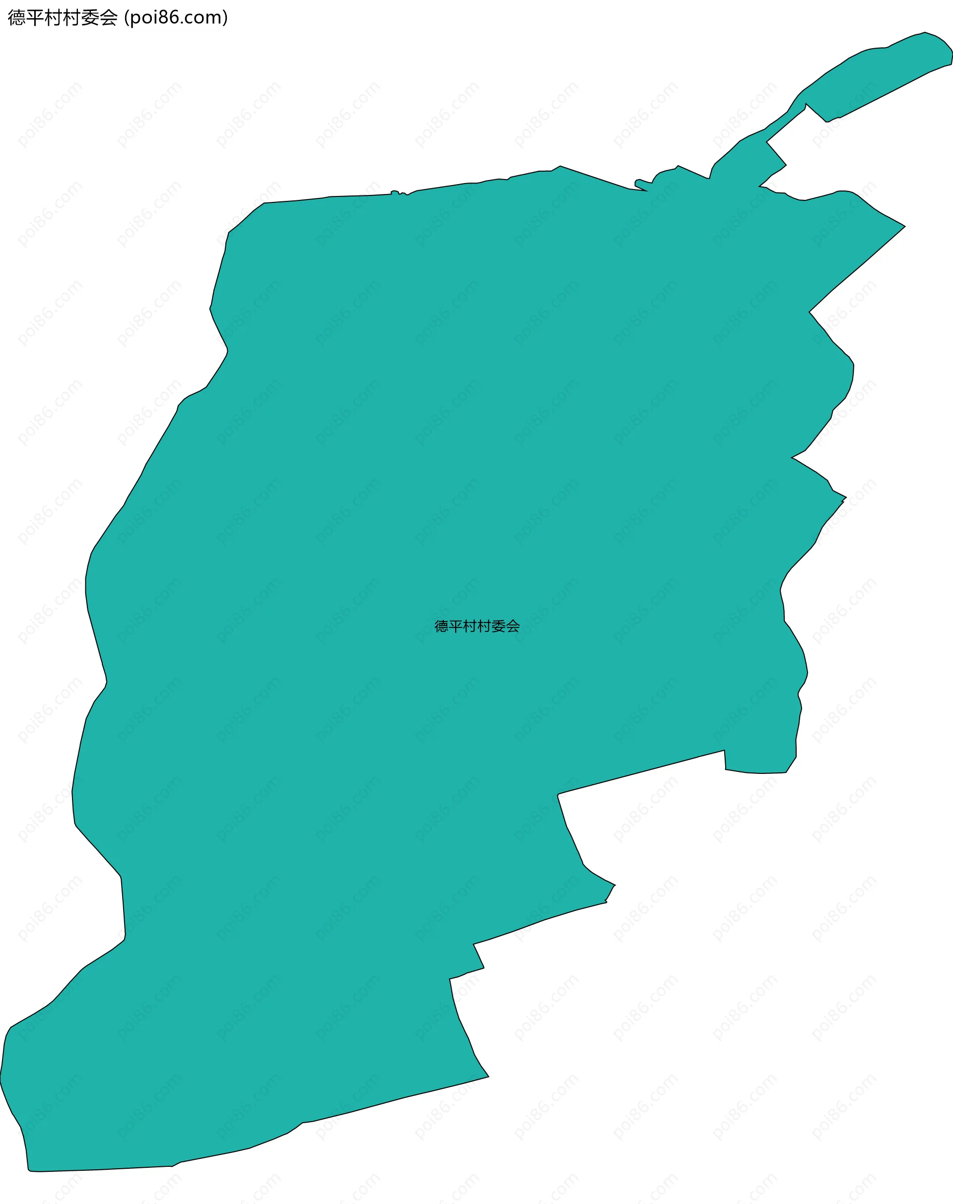 德平村村委会边界地图