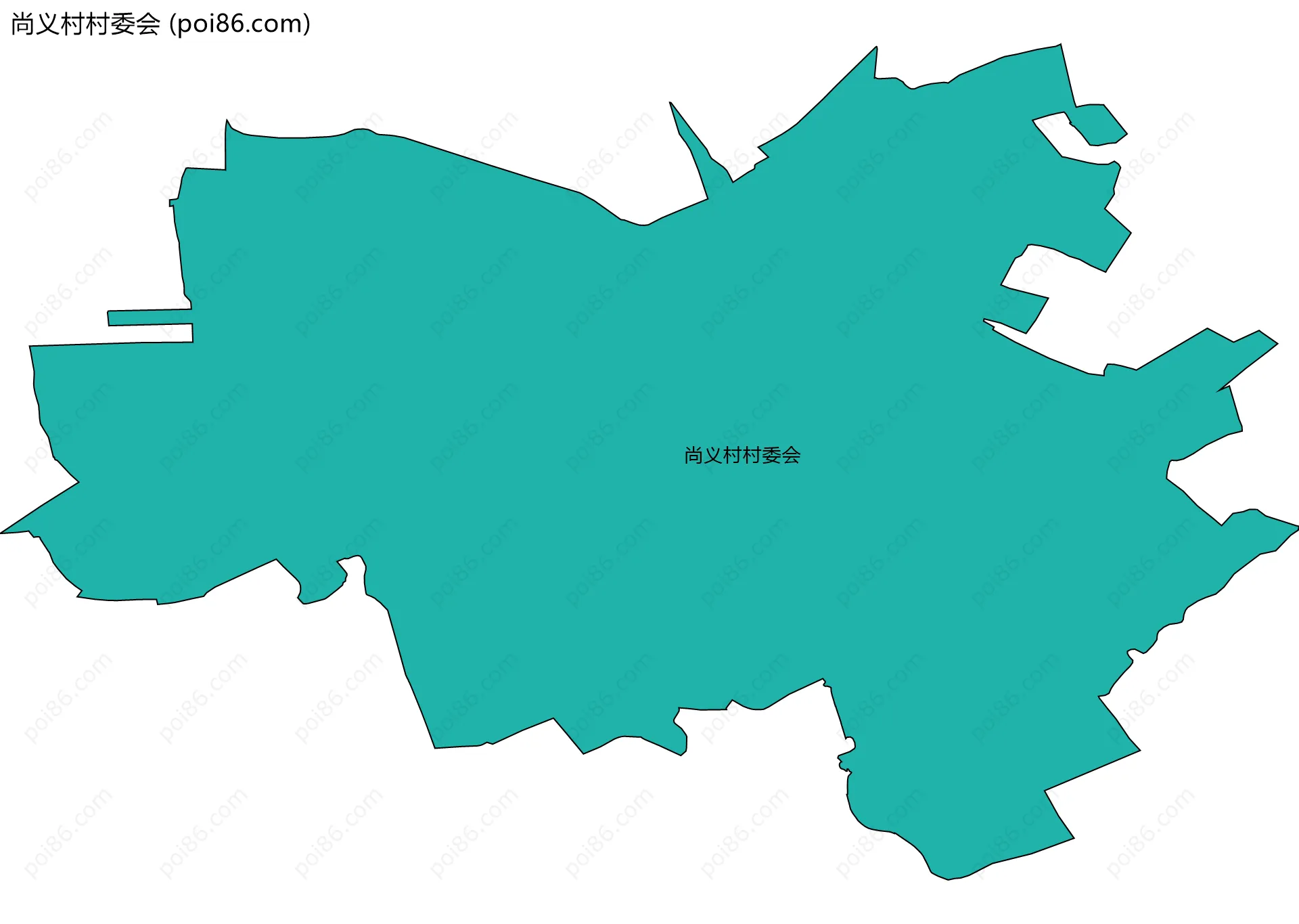 尚义村村委会边界地图