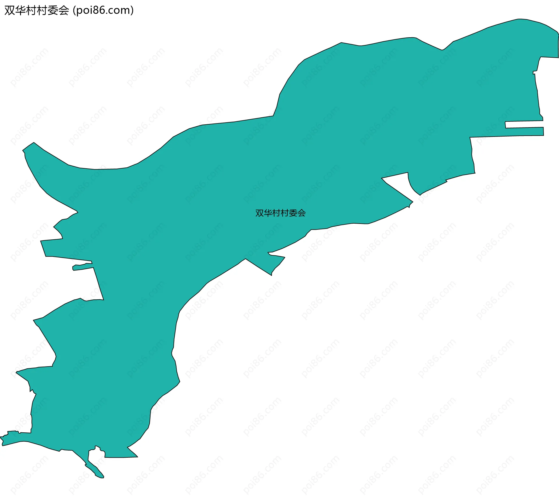 双华村村委会边界地图