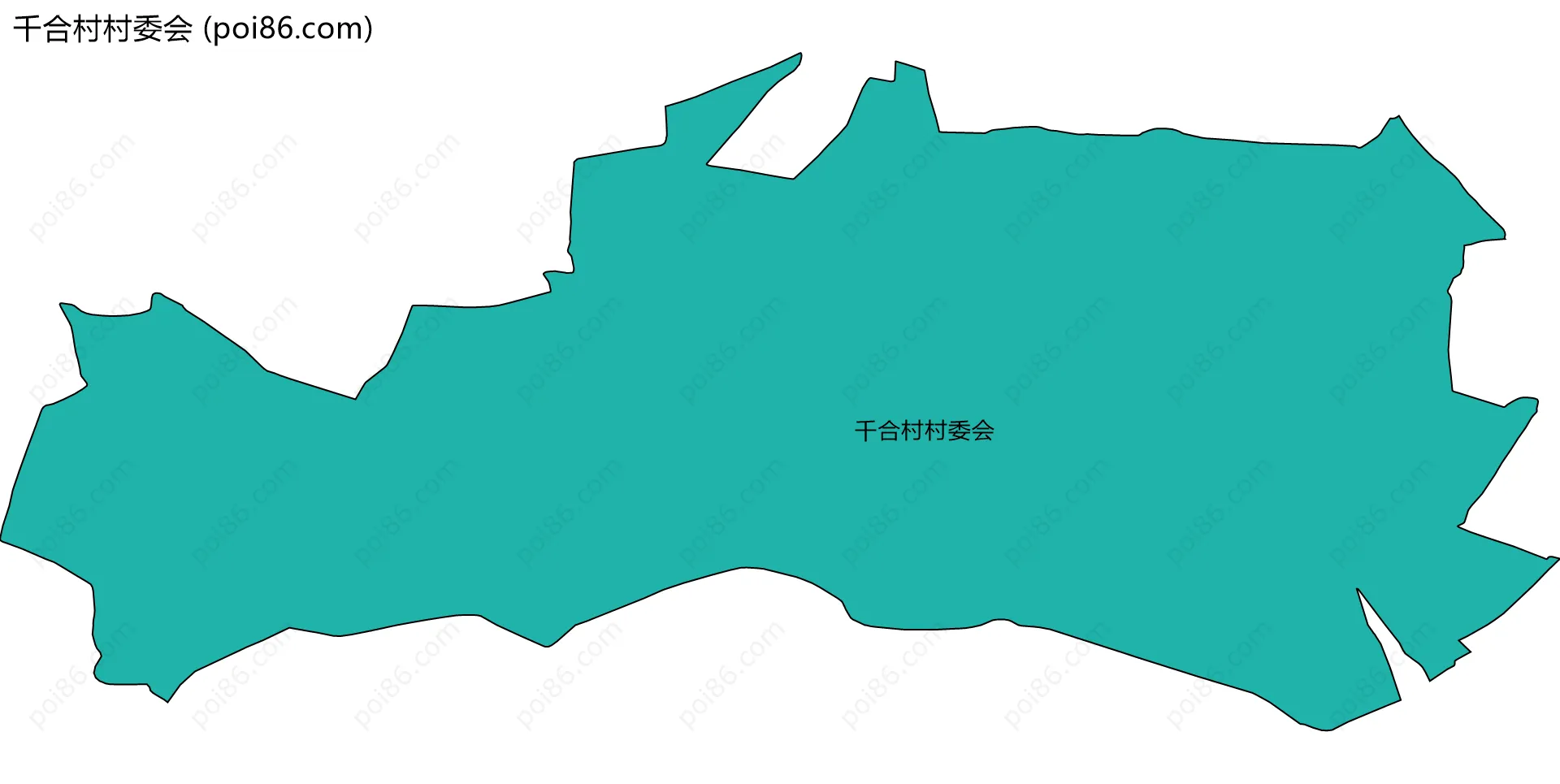 千合村村委会边界地图