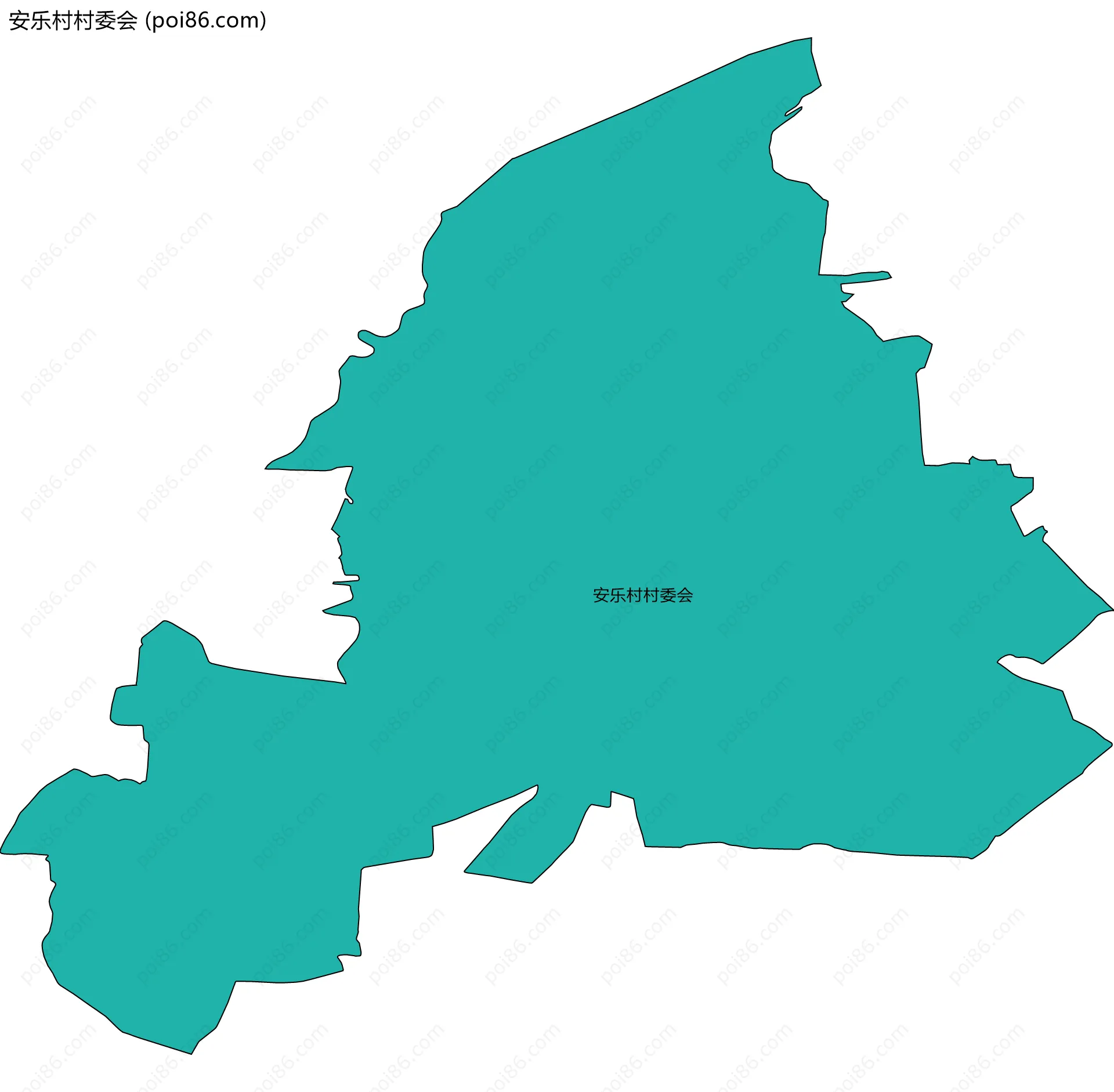 安乐村村委会边界地图
