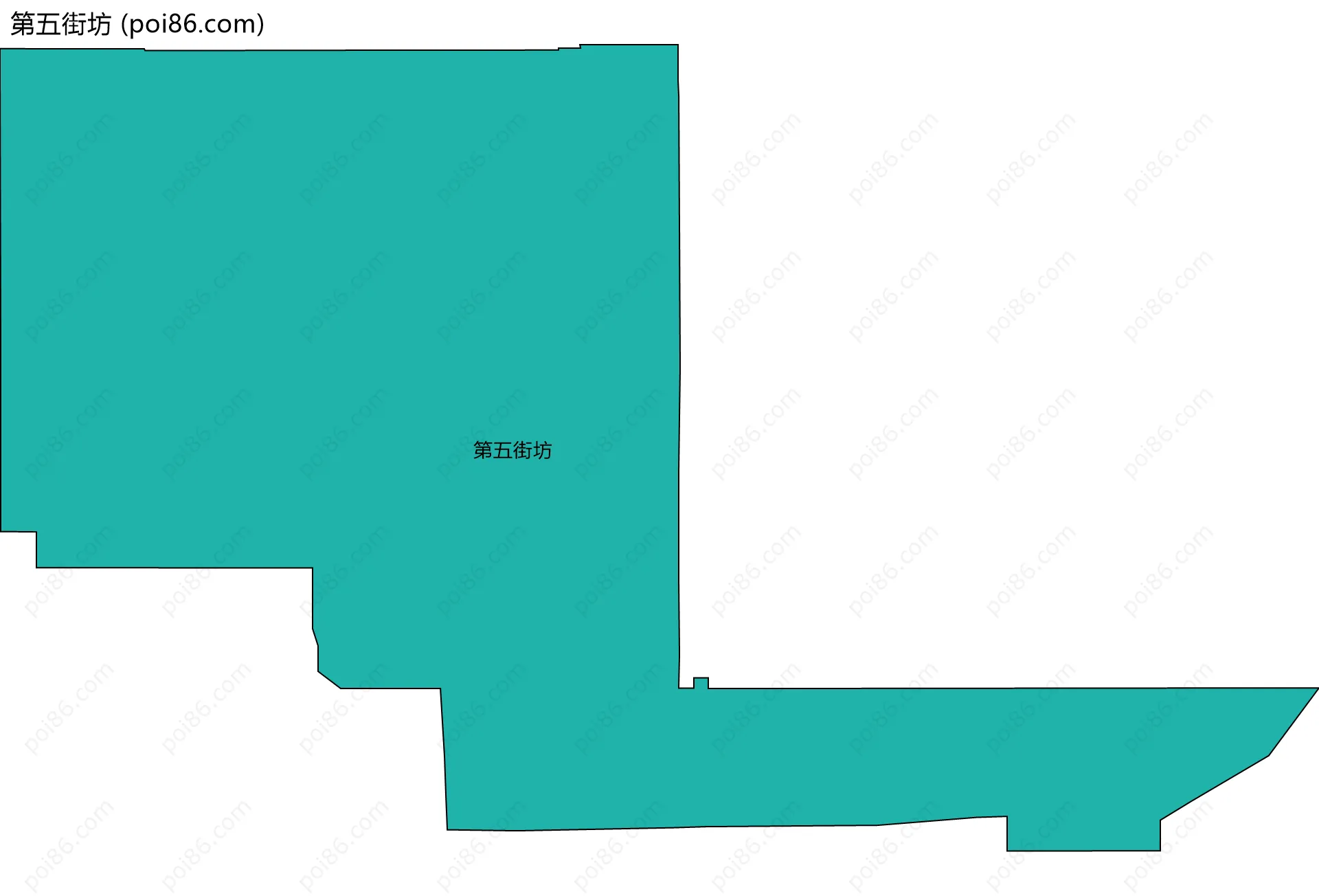 第五街坊边界地图