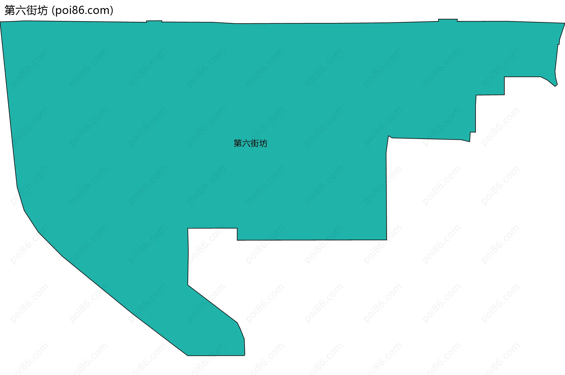 第六街坊边界地图