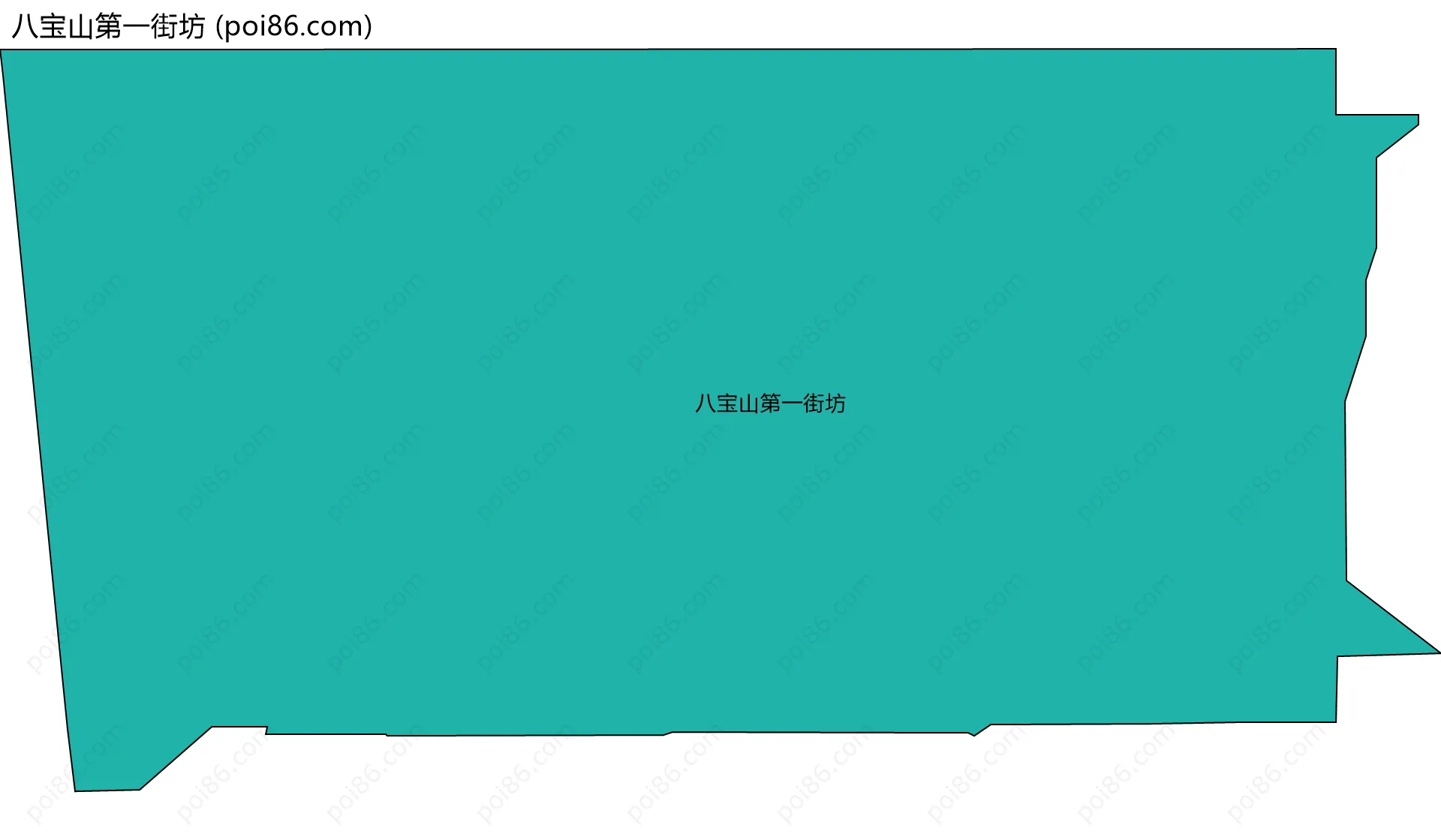 八宝山第一街坊边界地图