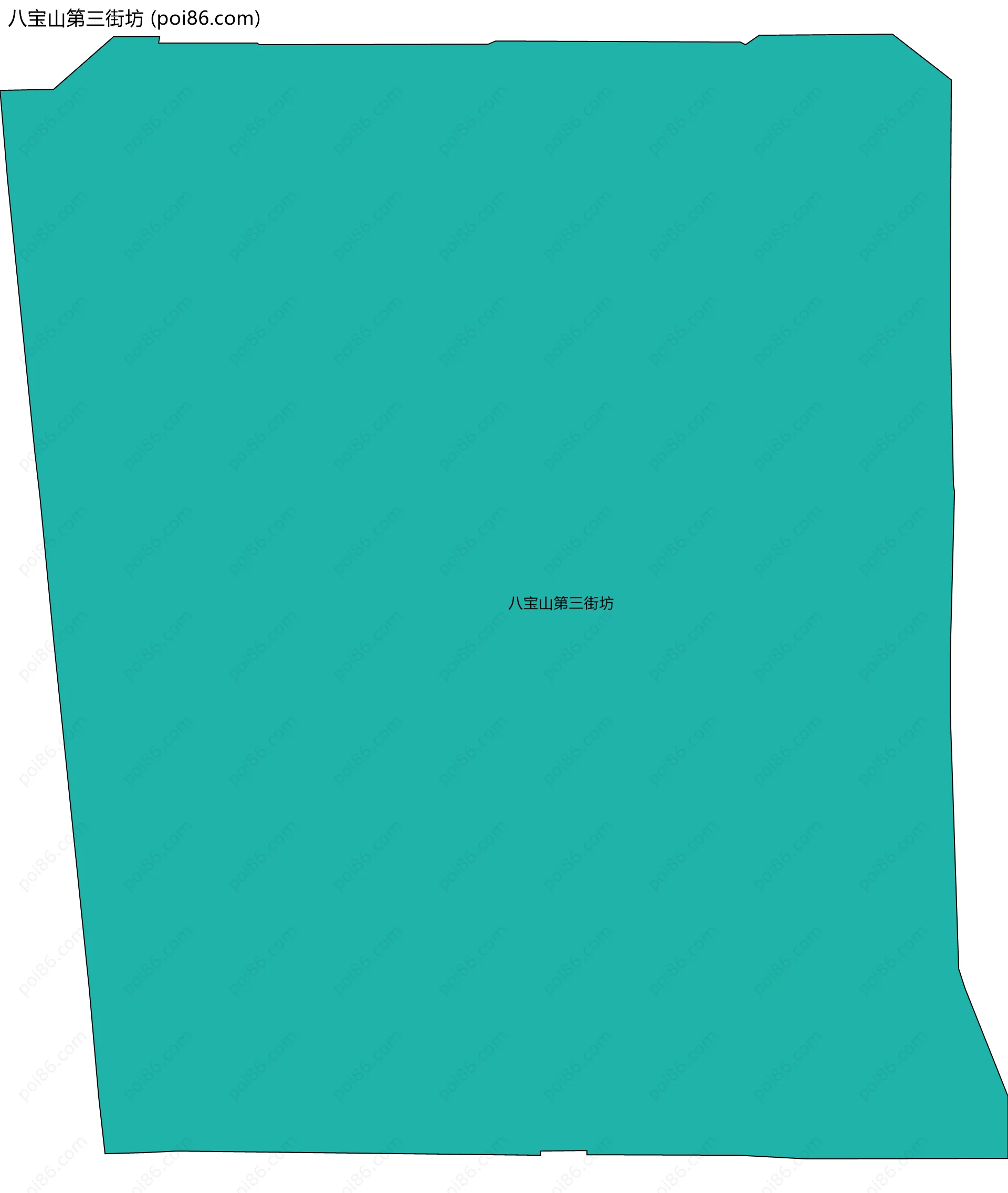 八宝山第三街坊边界地图