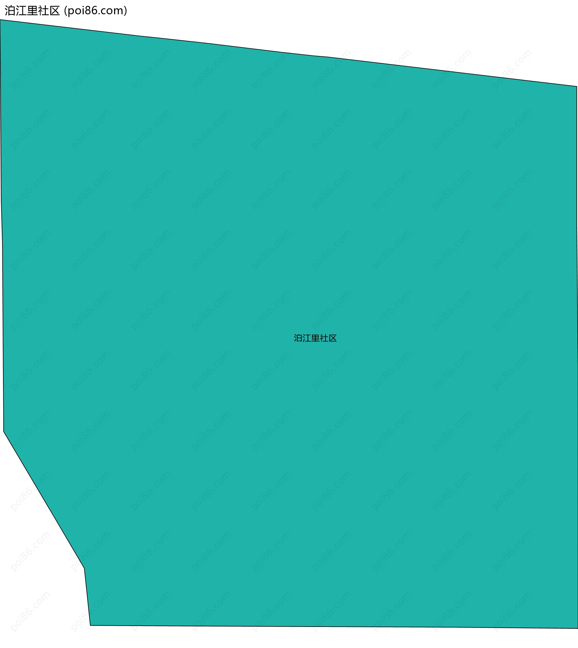 泊江里社区边界地图