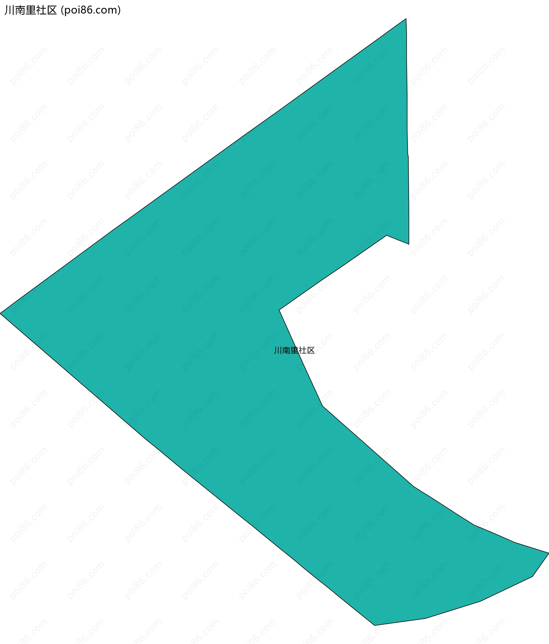川南里社区边界地图