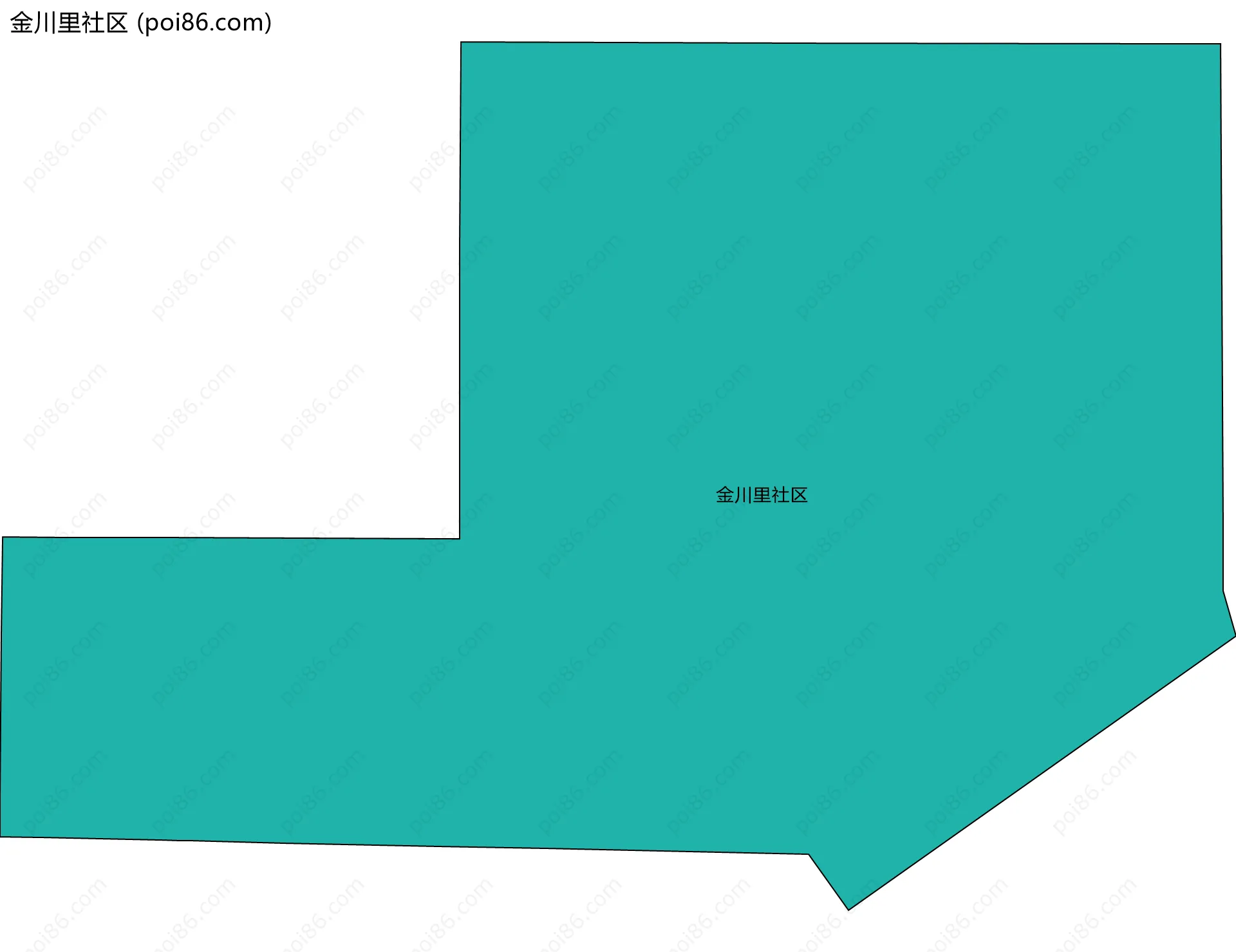 金川里社区边界地图