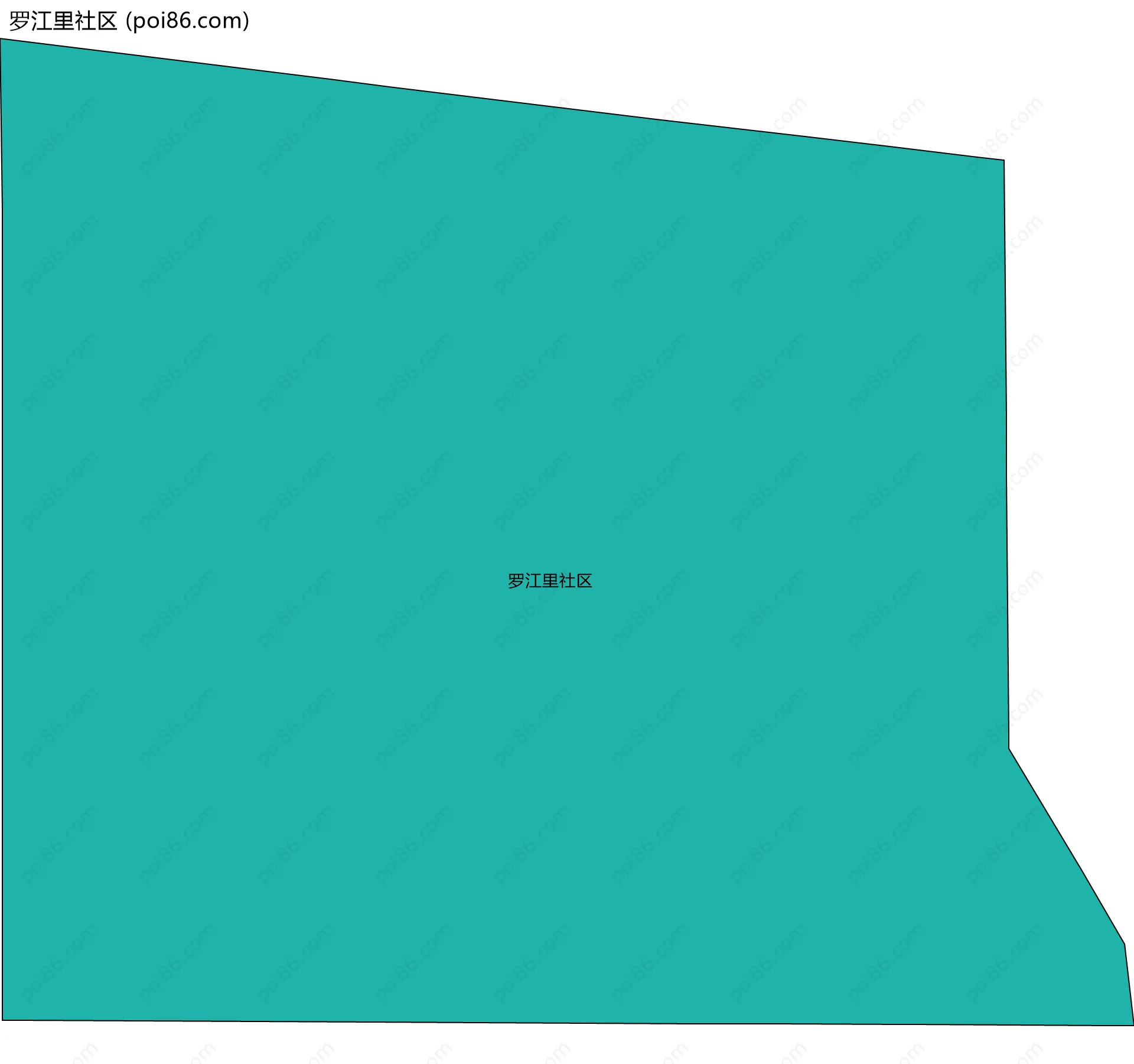 罗江里社区边界地图