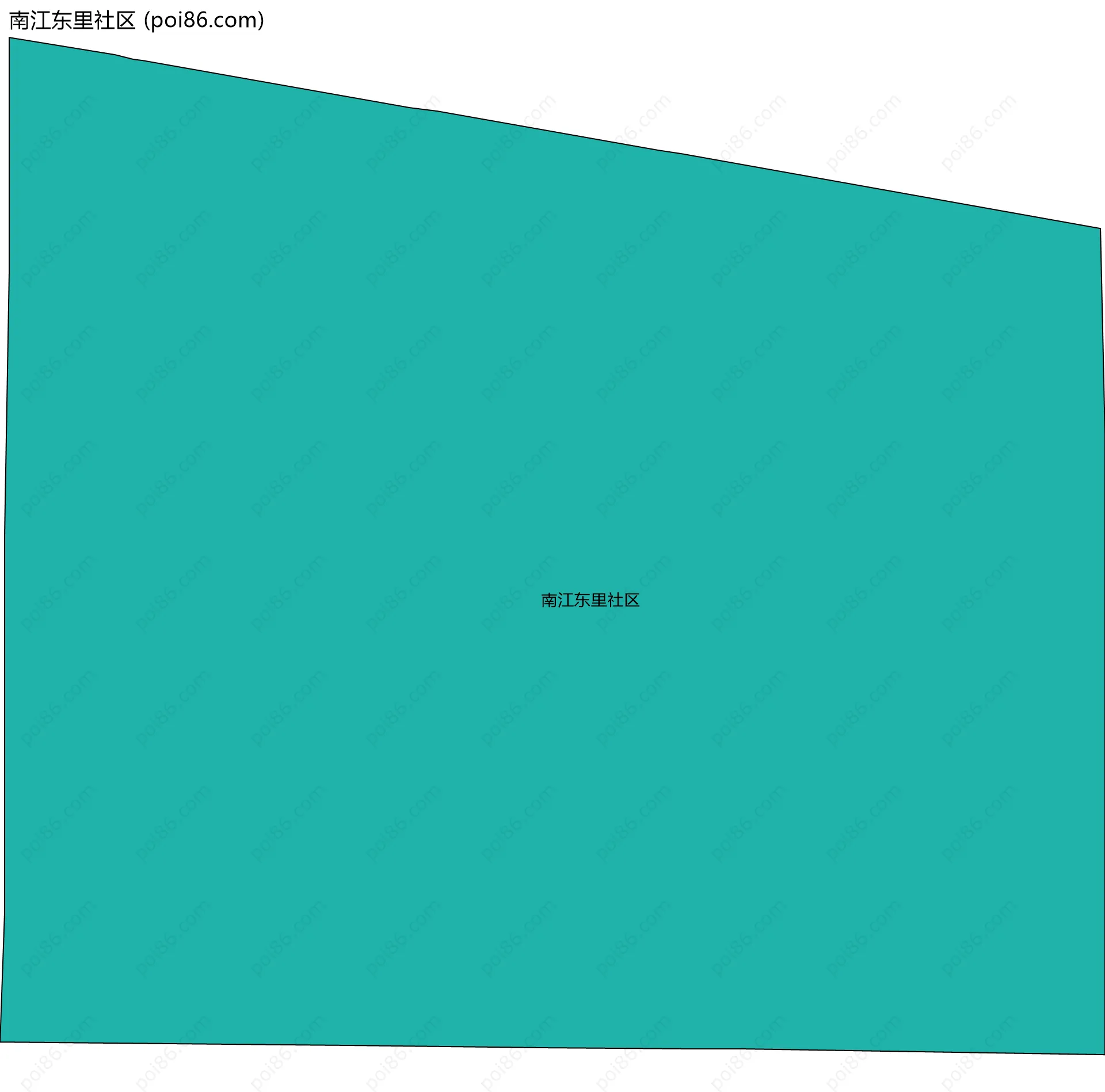 南江东里社区边界地图