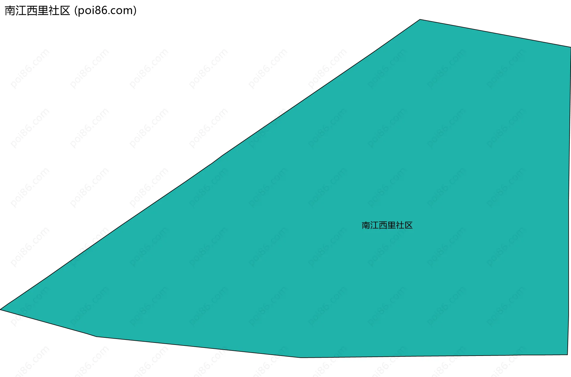 南江西里社区边界地图