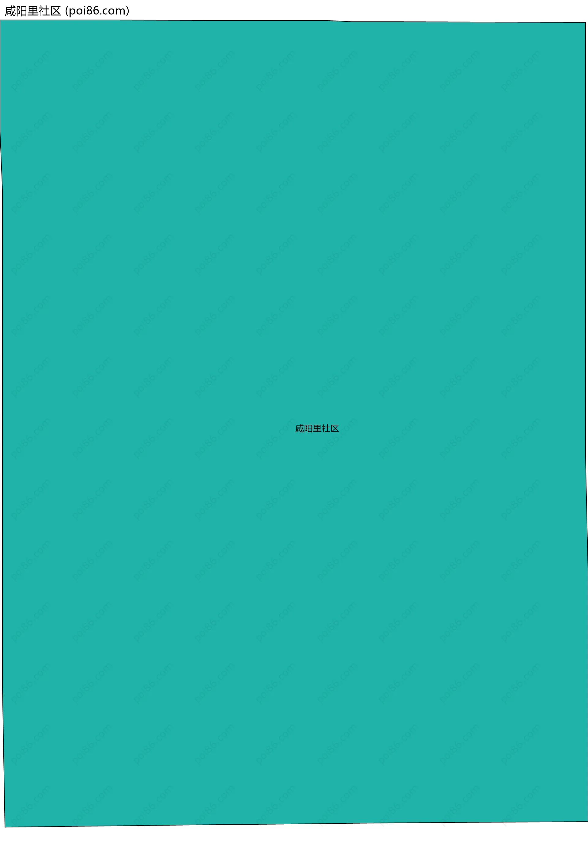 咸阳里社区边界地图