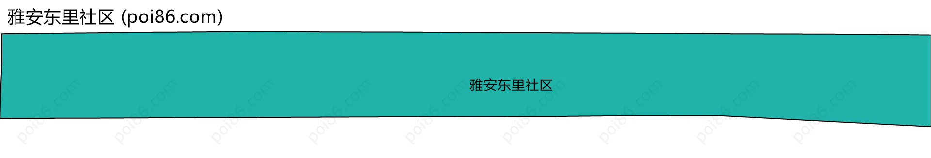 雅安东里社区边界地图