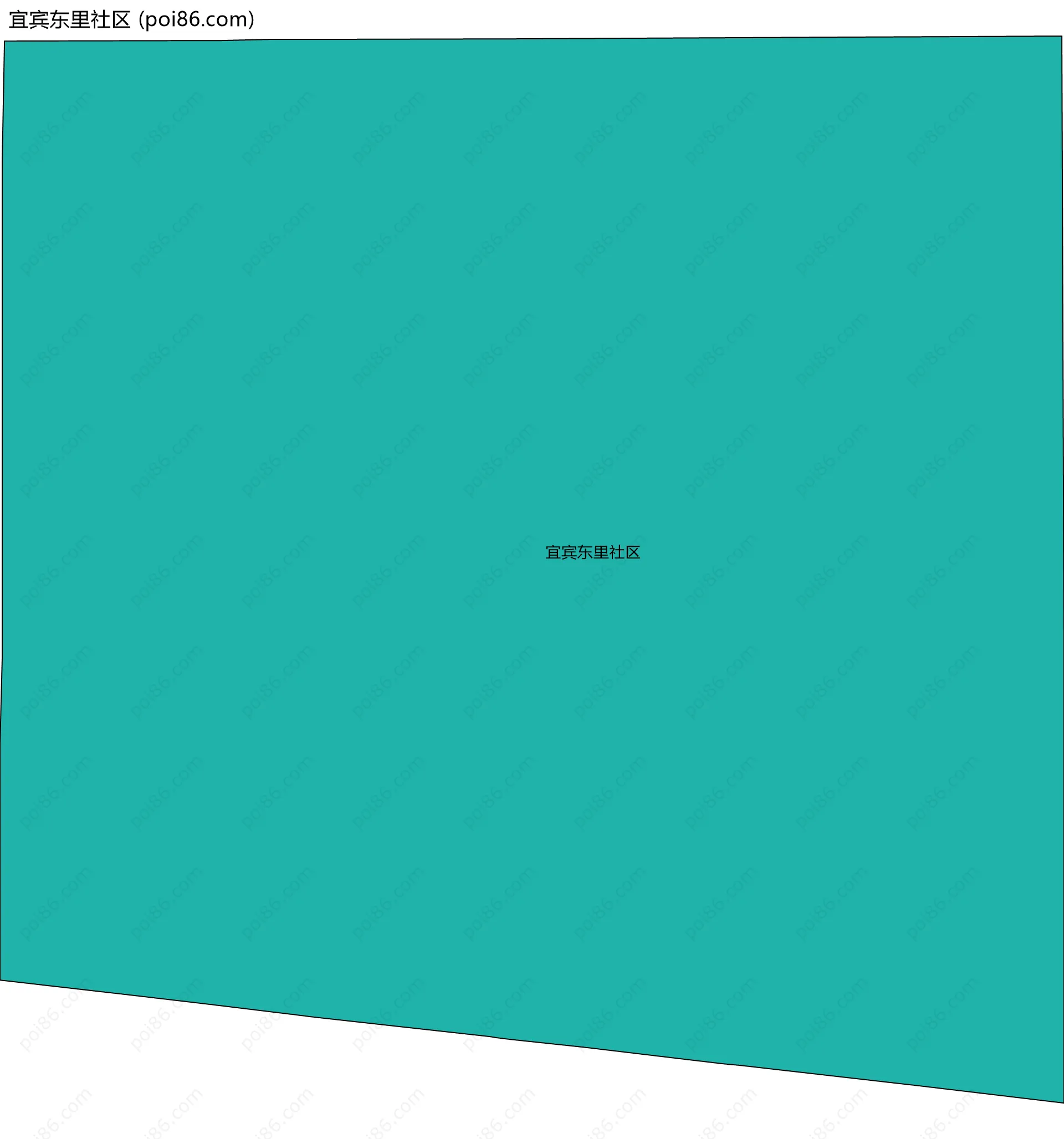 宜宾东里社区边界地图