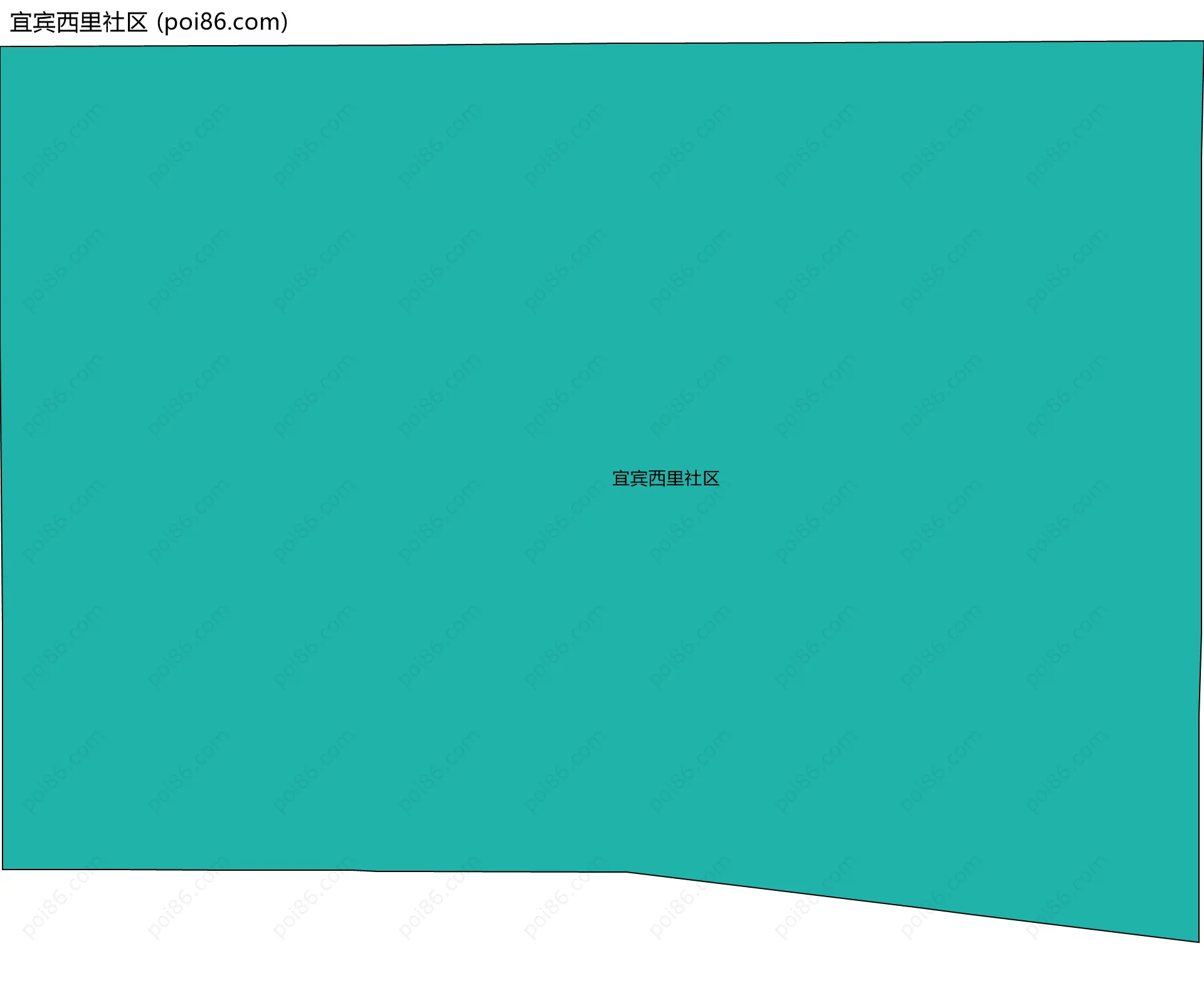 宜宾西里社区边界地图
