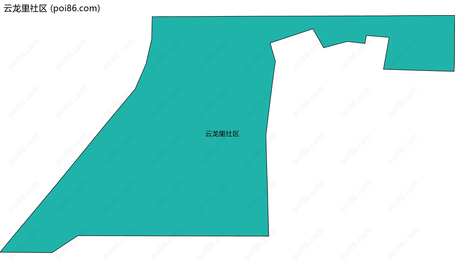 云龙里社区边界地图