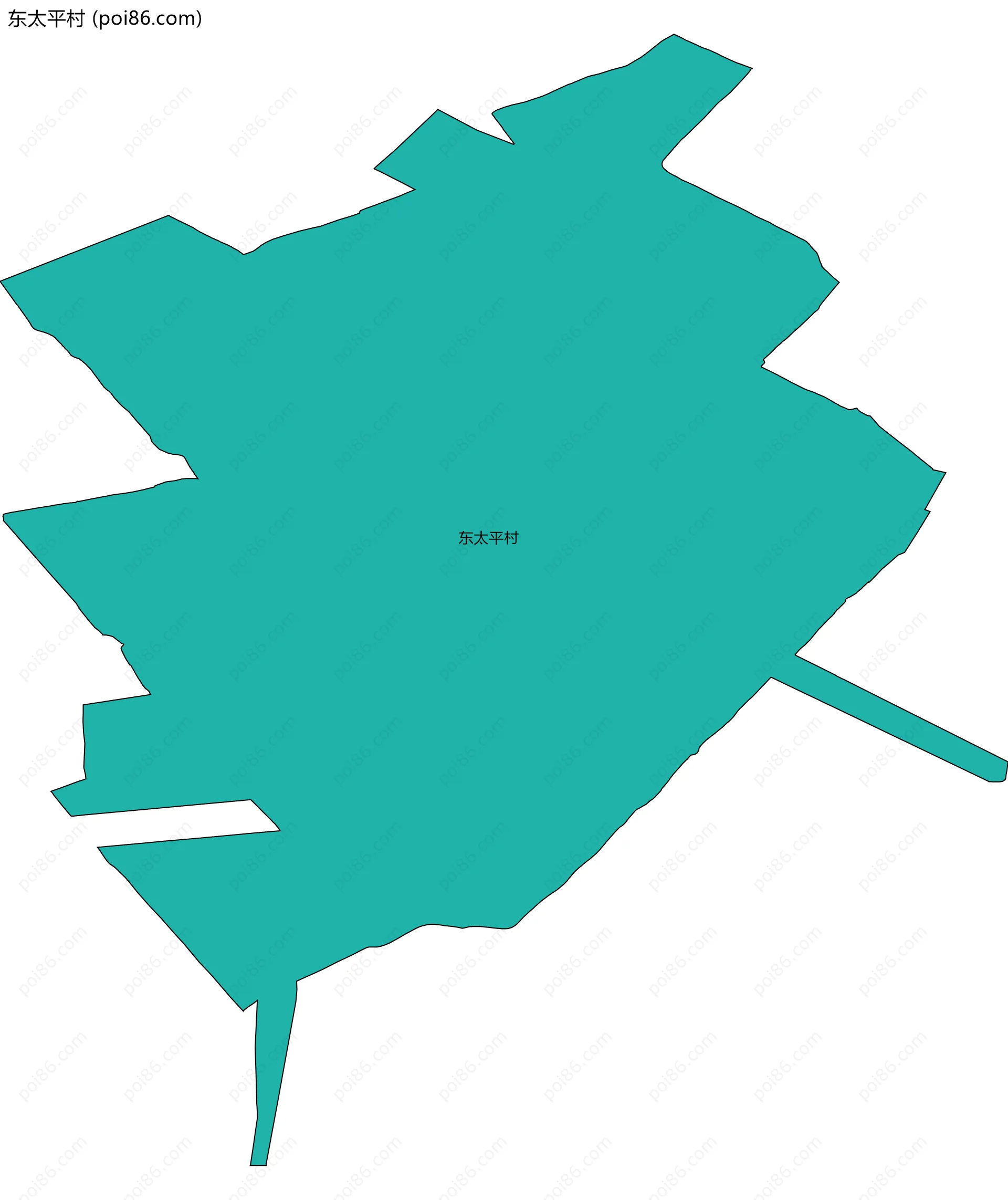 东太平村边界地图