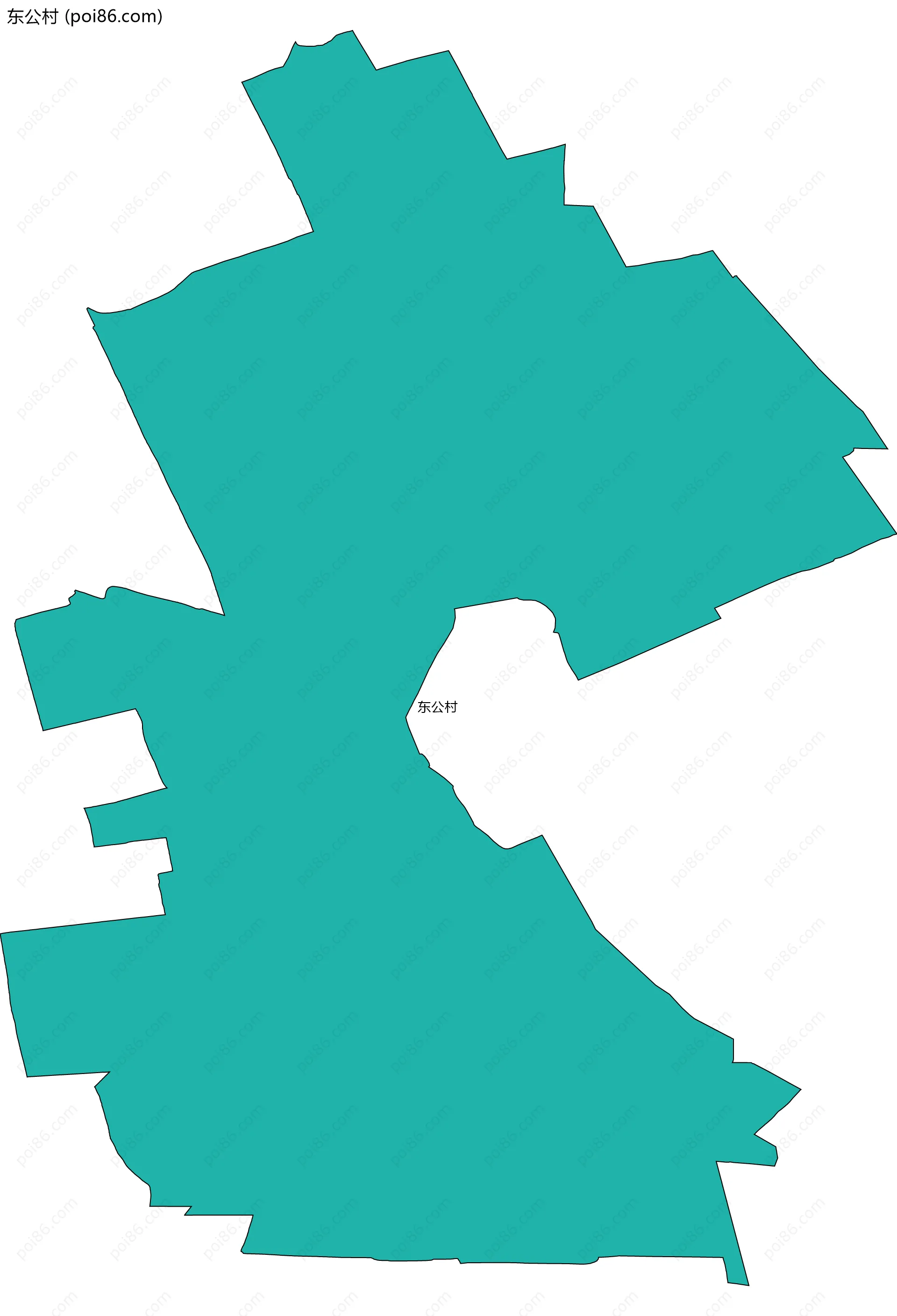 东公村边界地图