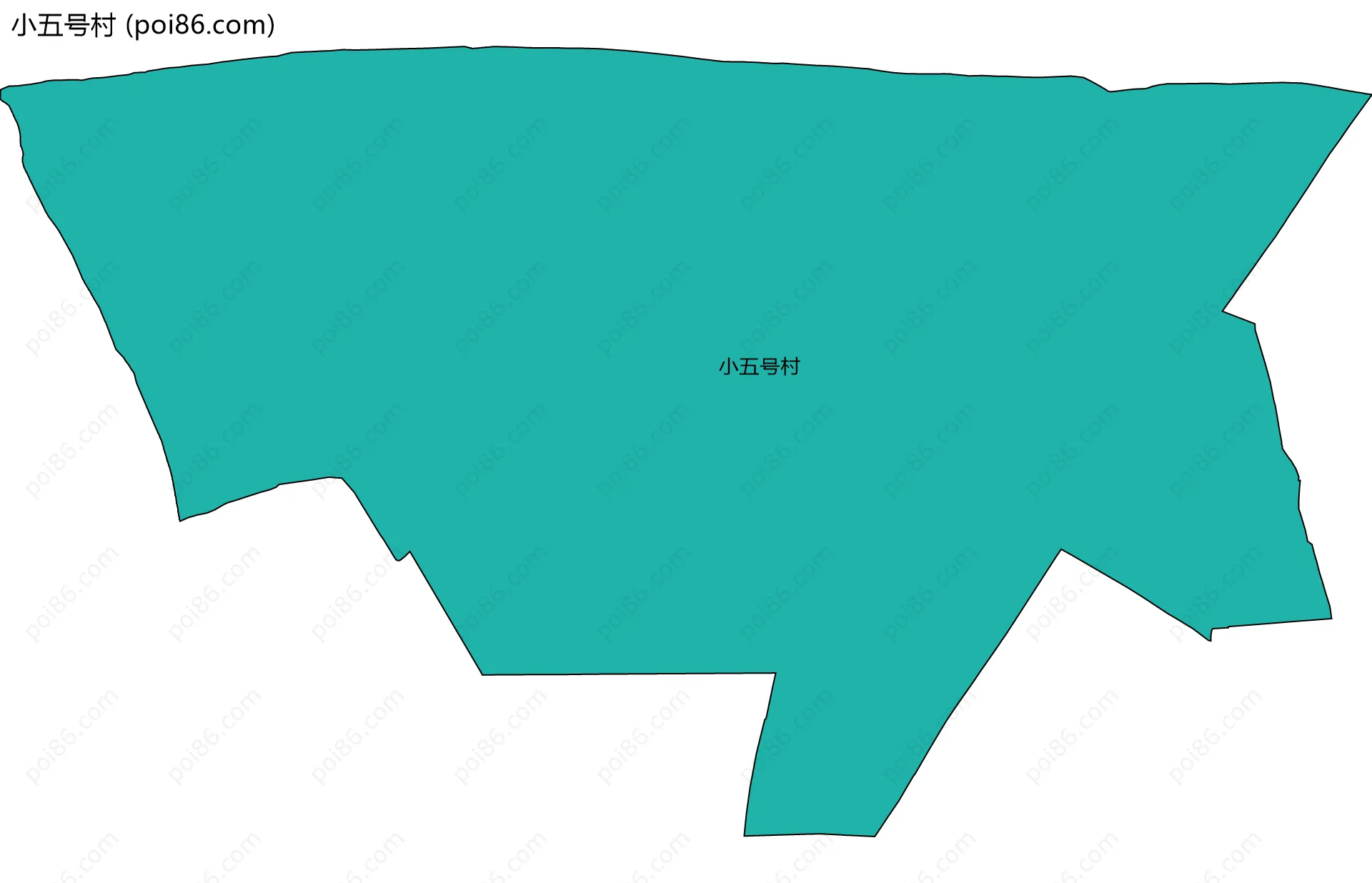 小五号村边界地图