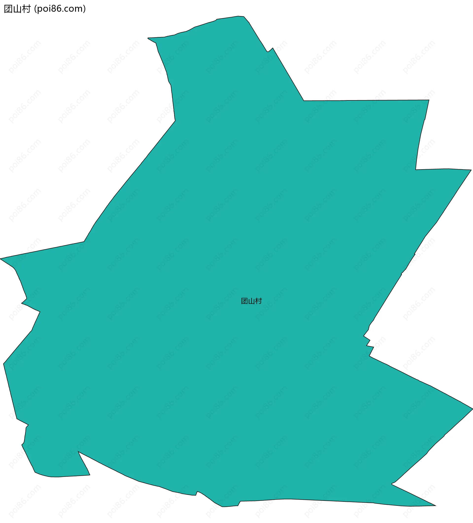 团山村边界地图