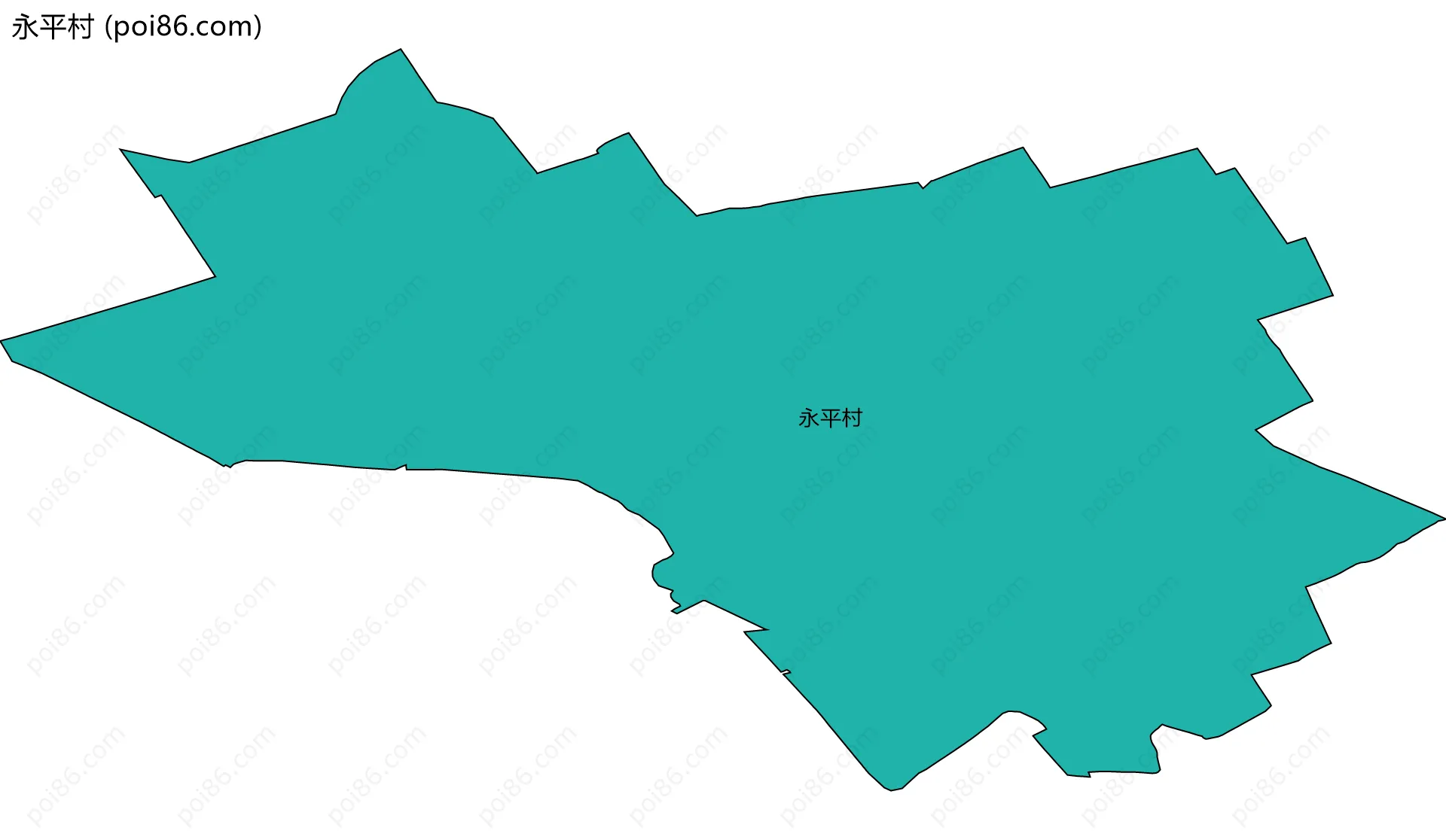 永平村边界地图