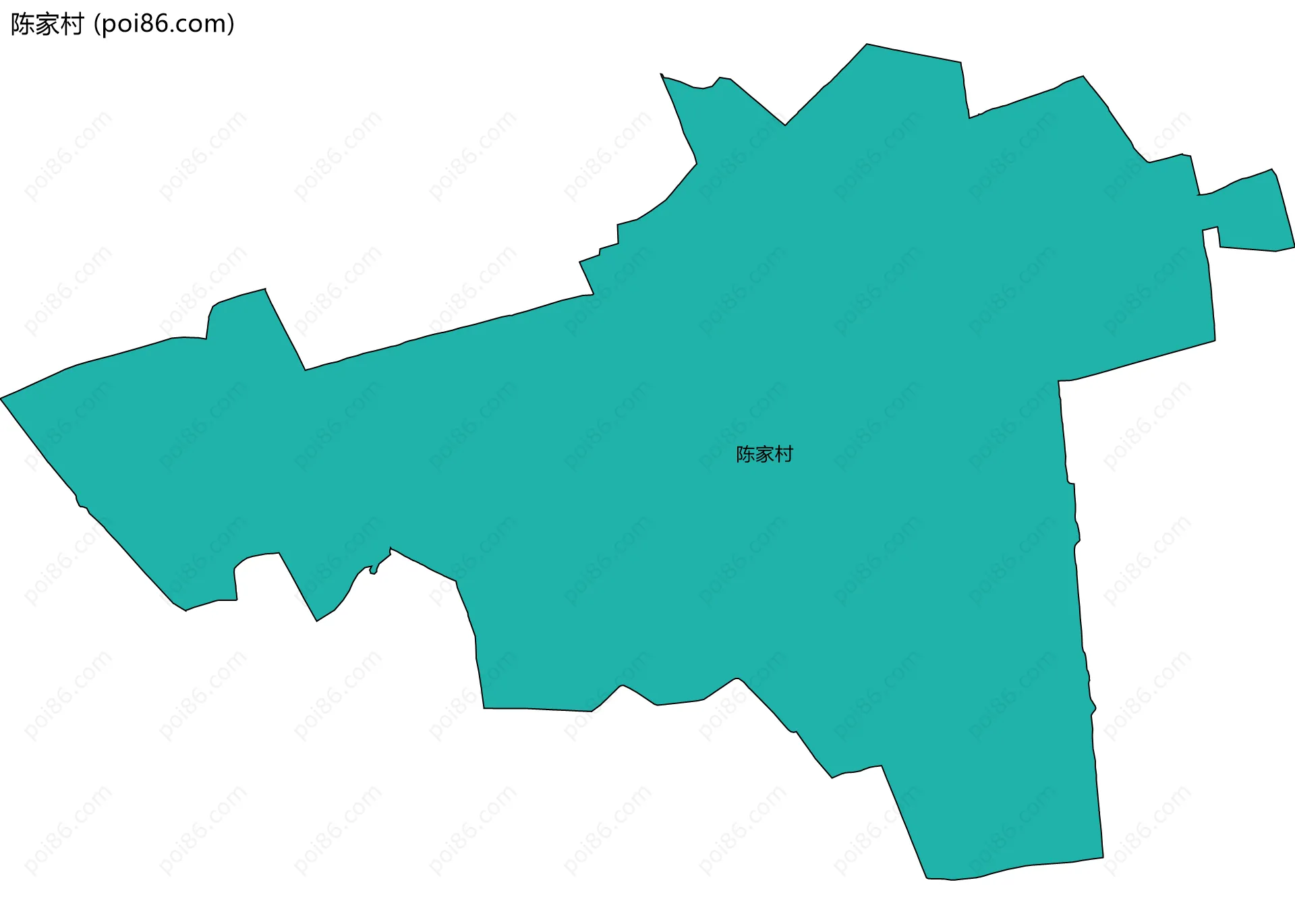 陈家村边界地图